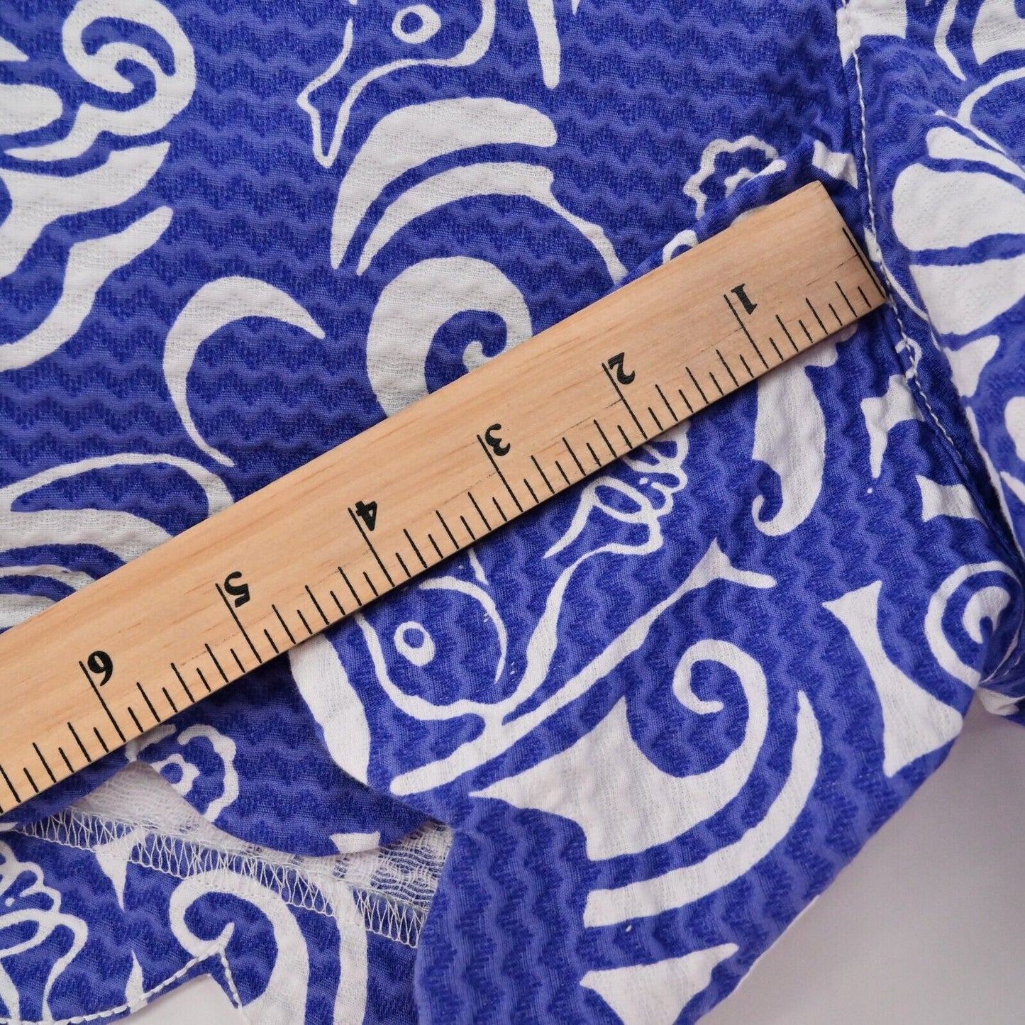 LILLY PULITZER Shorts Womens Sz 2 Buttercup 5" Spectrum Blue Tide Pool Scalloped