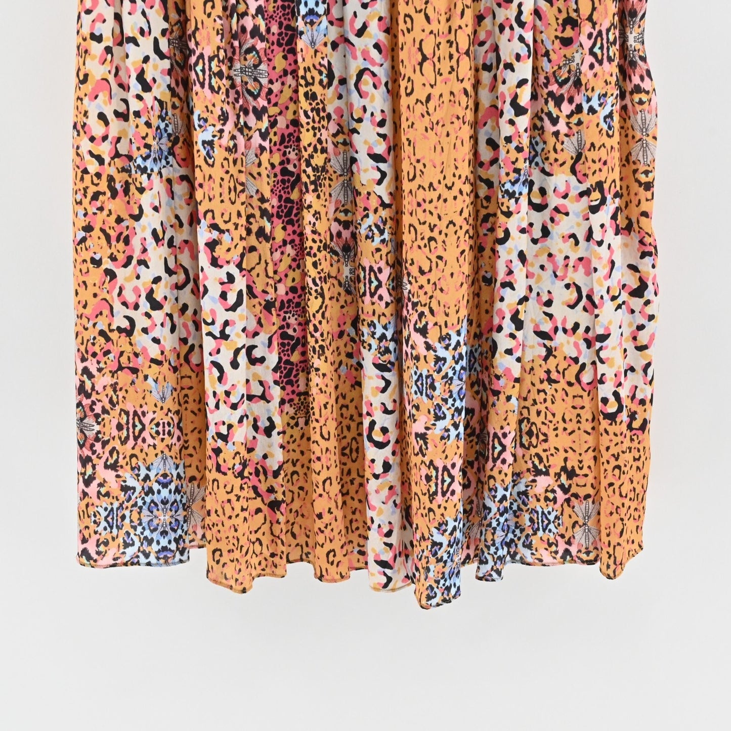 ANTHROPOLOGIE Panthera Maxi Skirt Size 0 Bhanuni by Jyoti Flowy Leopard Boho