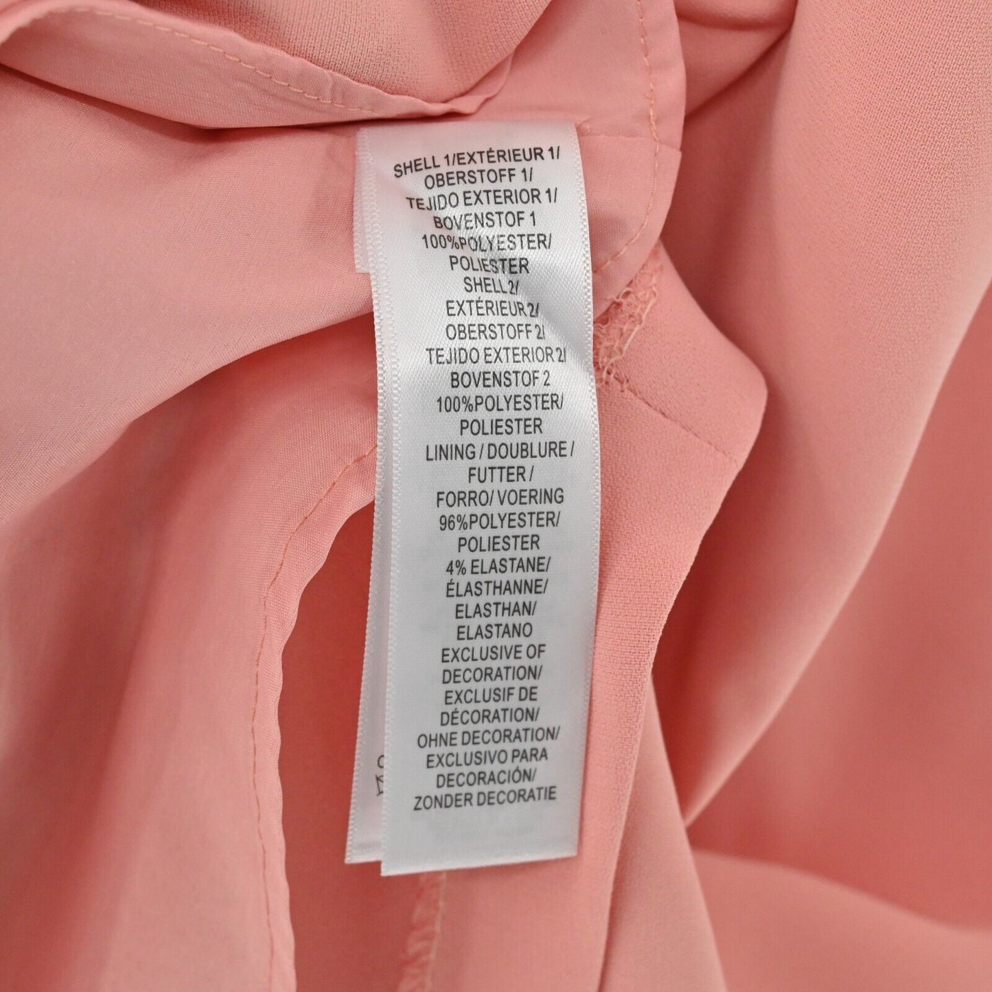 AIDAN MATTOX Dress Womens Size 14 Flutter Sleeve Embellished Beaded Sheath Peach