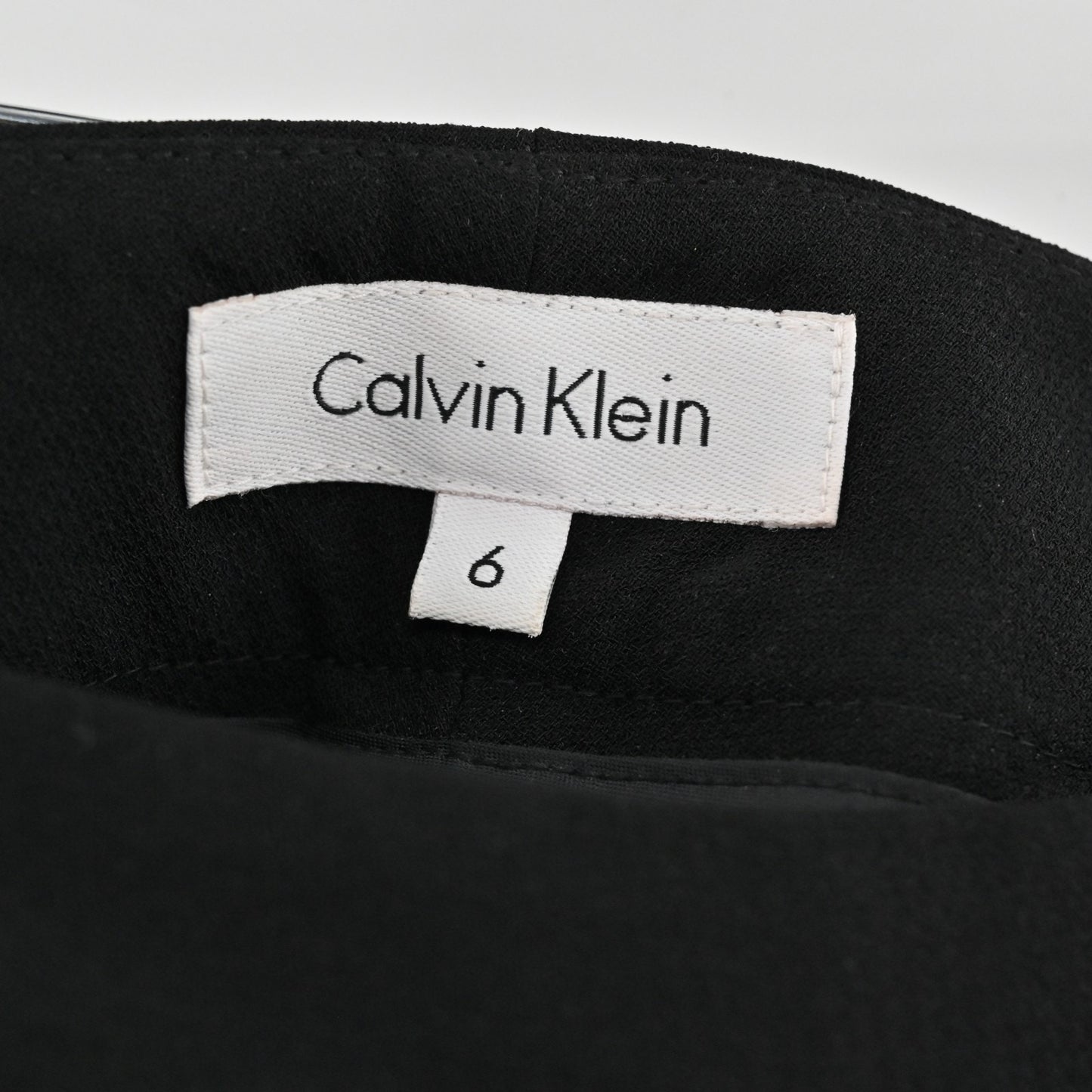 Calvin Klein Classic Black Flared Dress Pants Womens Size 6 High Rise Career