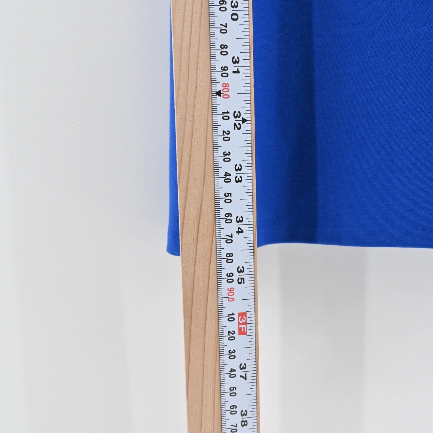 H by HALSTON Dress Sz 6 Blue Ruffle Flutter Sleeve Faux Wrap V Neck Jersey Shift