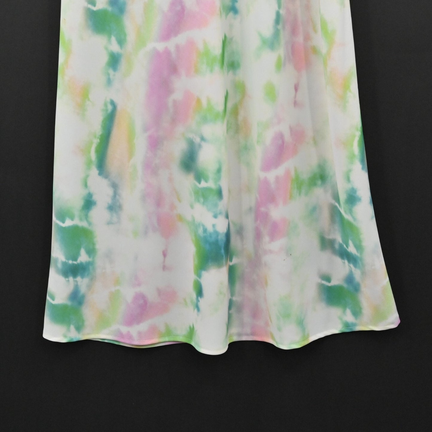 AMANDA UPRICHARD Tie Dye Dress Size M Pasadena Print Sleeveless Racerback Midi