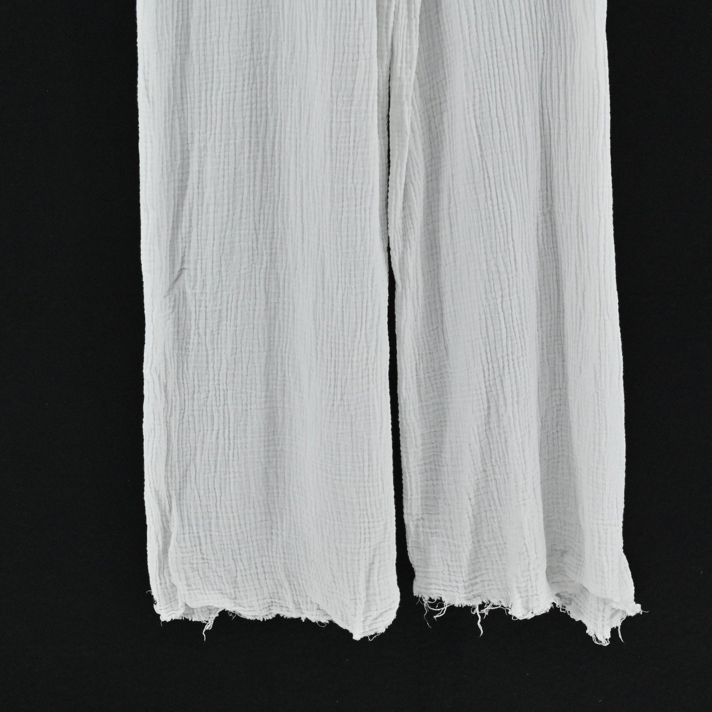 ONE TEASPOON Womens Luxe Gauze Jumpsuit Size S White Wide Leg Cotton Lace Up