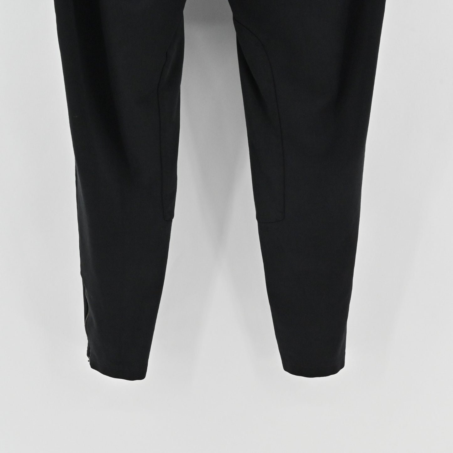 Eileen Fisher Womens Zip Ankle Pants Size L Black Skinny Leg Casual Stretch