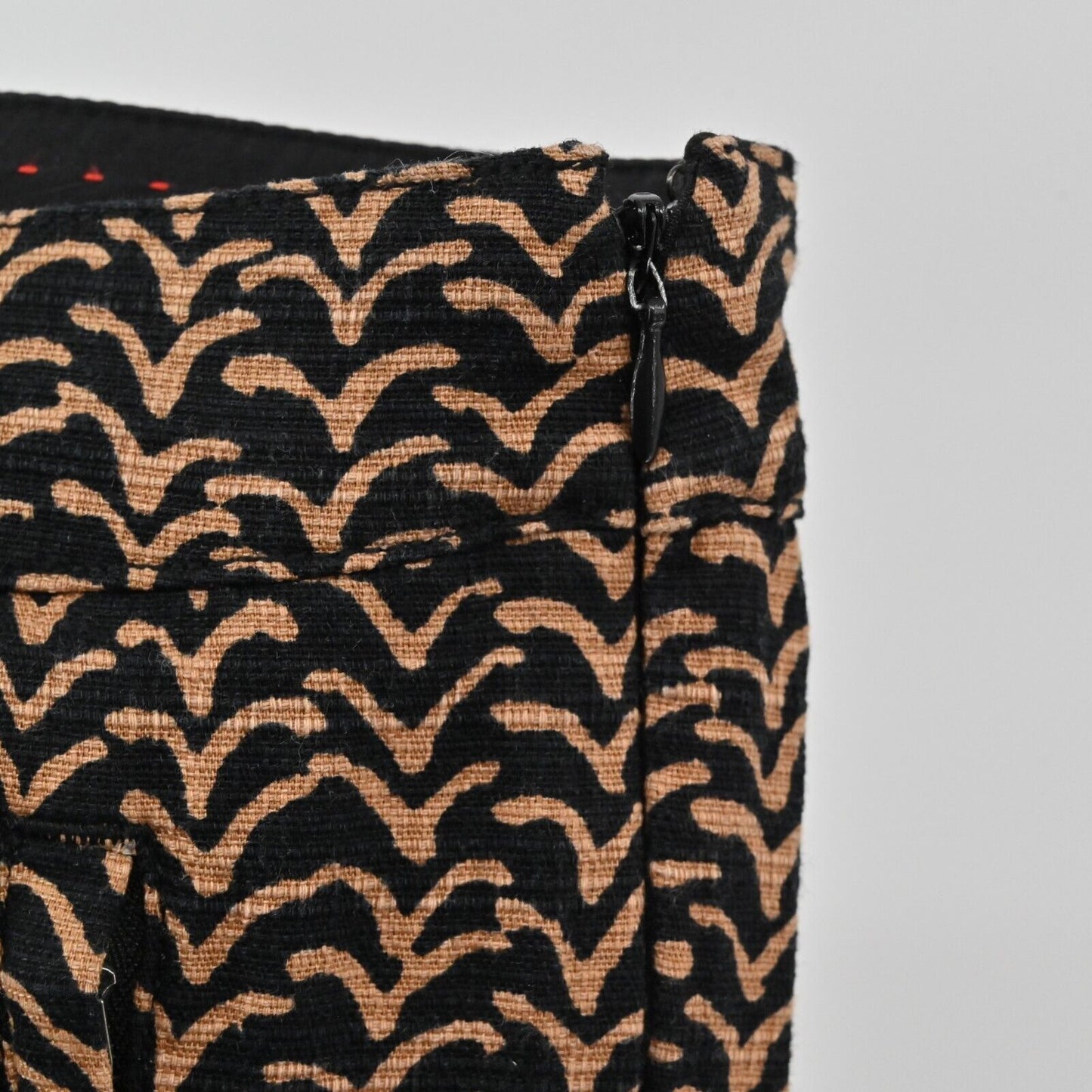 ANTHROPOLOGIE Pants Womens Size 4 Cartonnier Charlie Ankle Brown Black Print