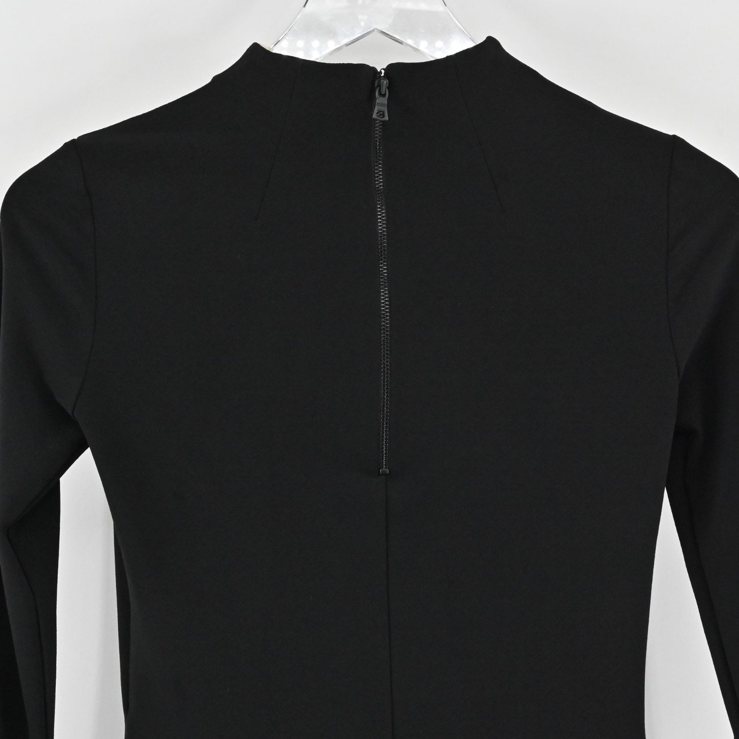 Alice Olivia Womens Haylen Black Top Size XS Long Sleeve Mock Neck Solid Blouse