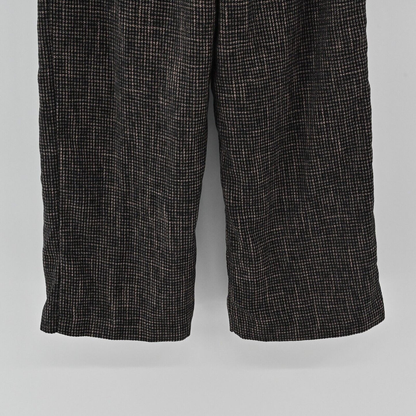 SKIES ARE BLUE Pants Womens Size S Houndstooth Print Wide Leg High Rise Trouser