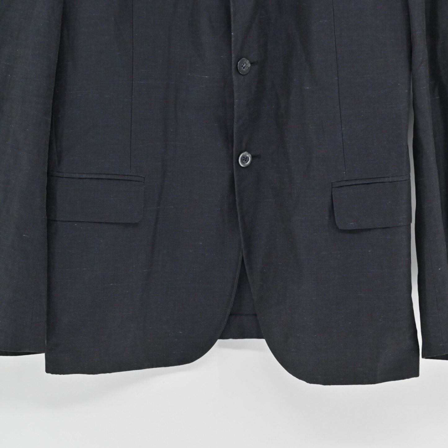 Vtg DOLCE GABBANA Mens Blazer Size 40 Heather Navy Blue Cotton Office Career 00s