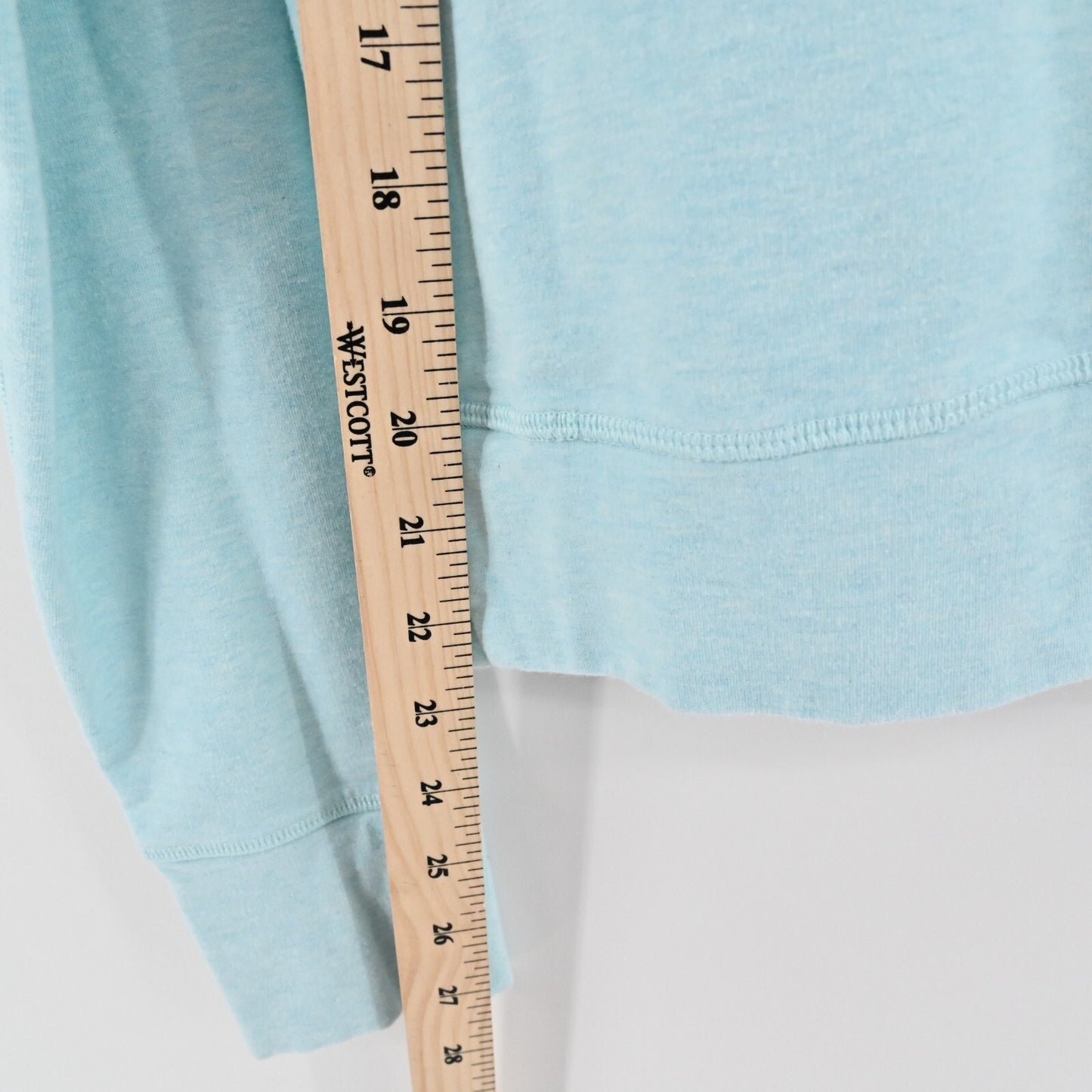 LULULEMON Voyage Pullover Top Womens Size M Aquamarine Blue Stretch French Terry