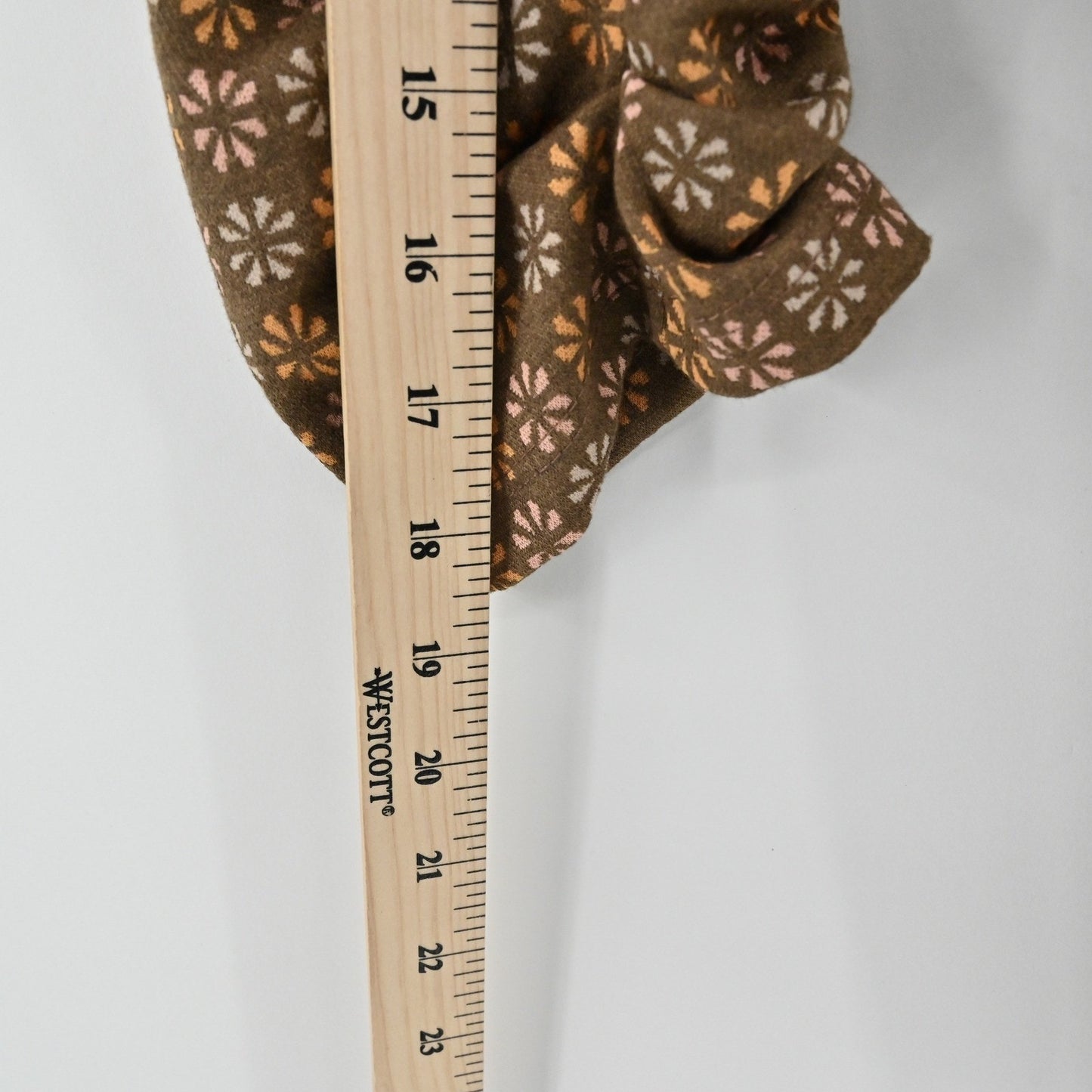 Altard State Floral Print Brown Blazer Size S Retro Mod Ruched 3/4 Sleeve USA