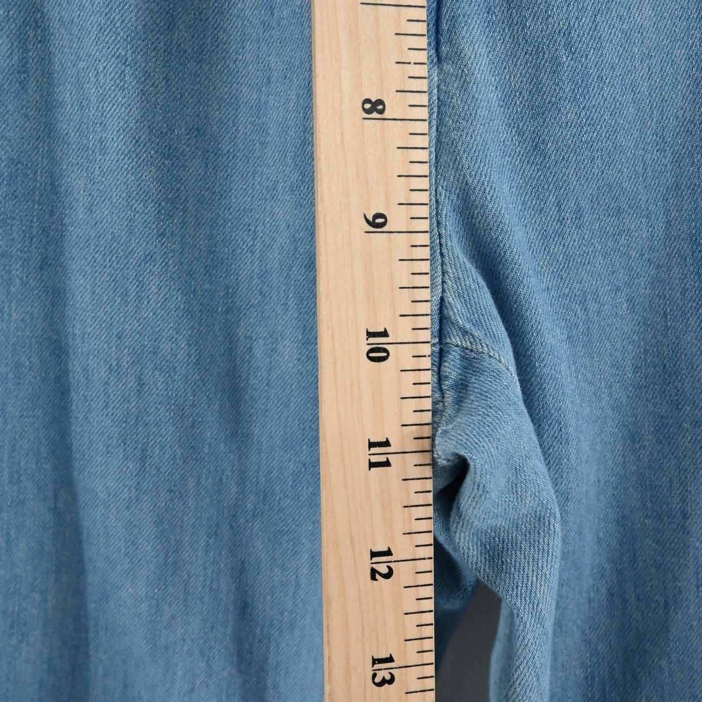 Current Elliott The High Rise Nest Trouser Jeans Sz 26 Joni Light Wash Wide Leg