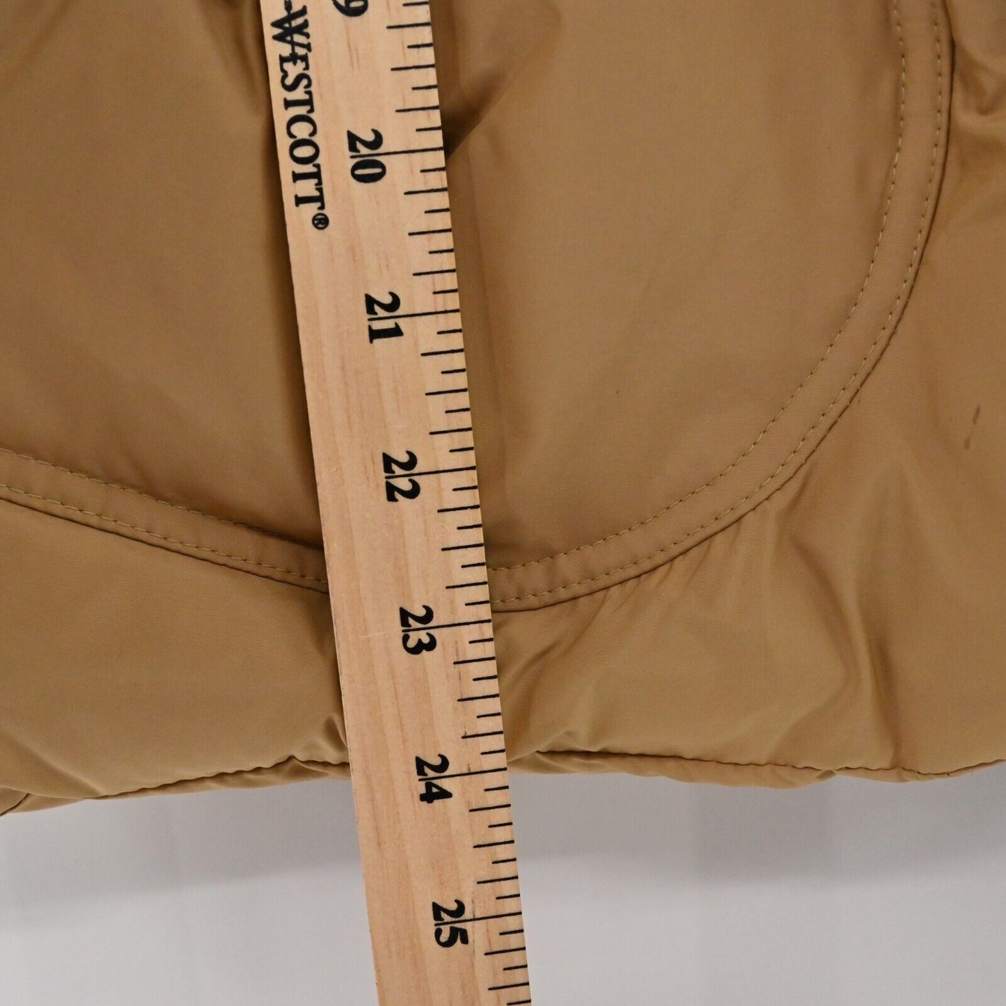 ZARA Jacket Womens Size L Basic Puffer Long Sleeve Brown Button Coat Wide Collar