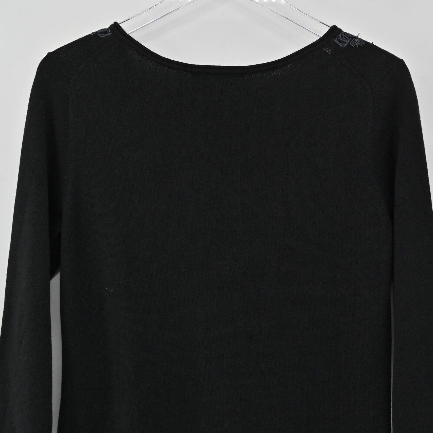 TOMMY BAHAMA Dress Womens Size S Pickford Embroidered Split Neck Black Shift NEW