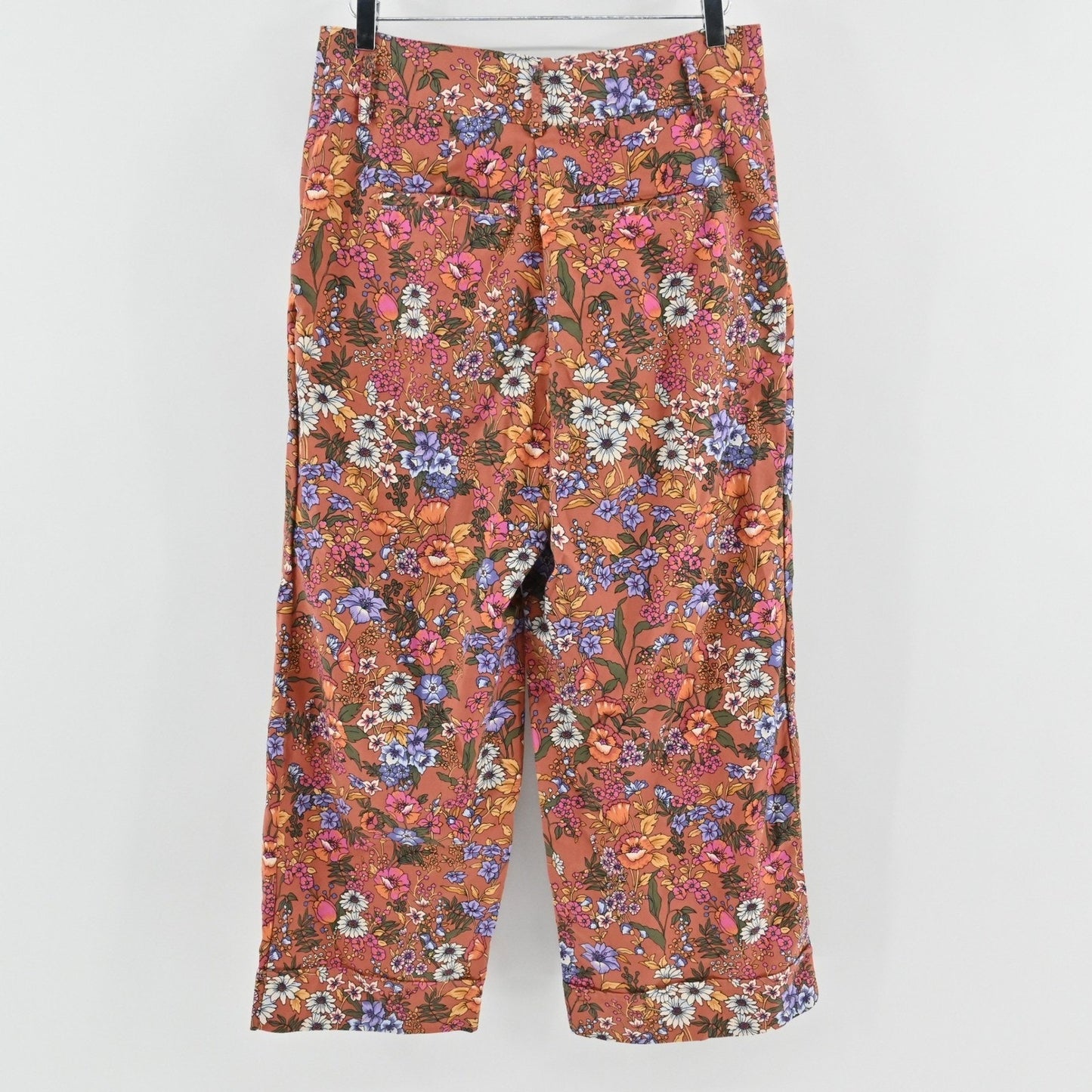 Anthropologie Maeve Flower Power Wide Leg Pants Pants Size 14 Floral Hippie Boho