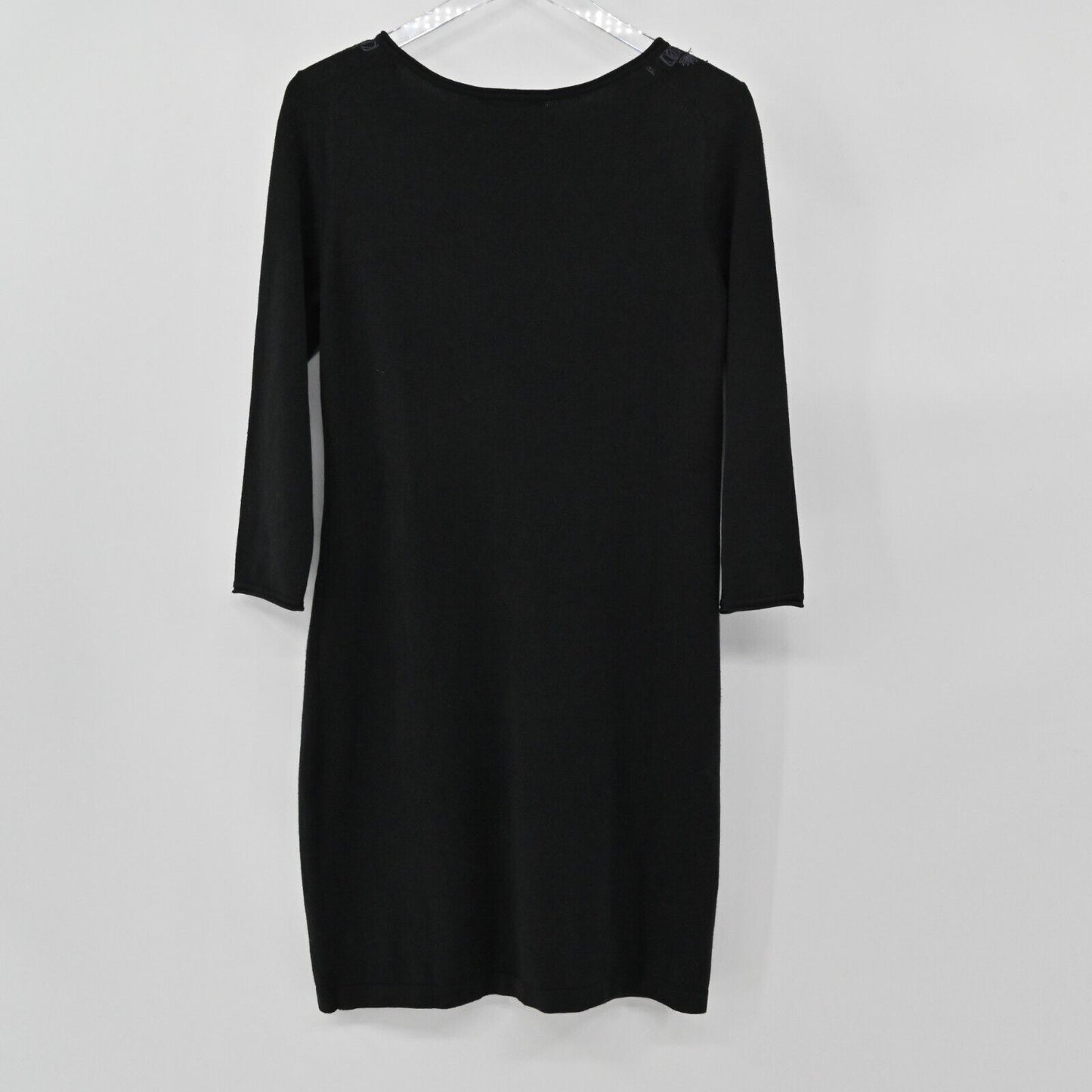 TOMMY BAHAMA Dress Womens Size S Pickford Embroidered Split Neck Black Shift NEW