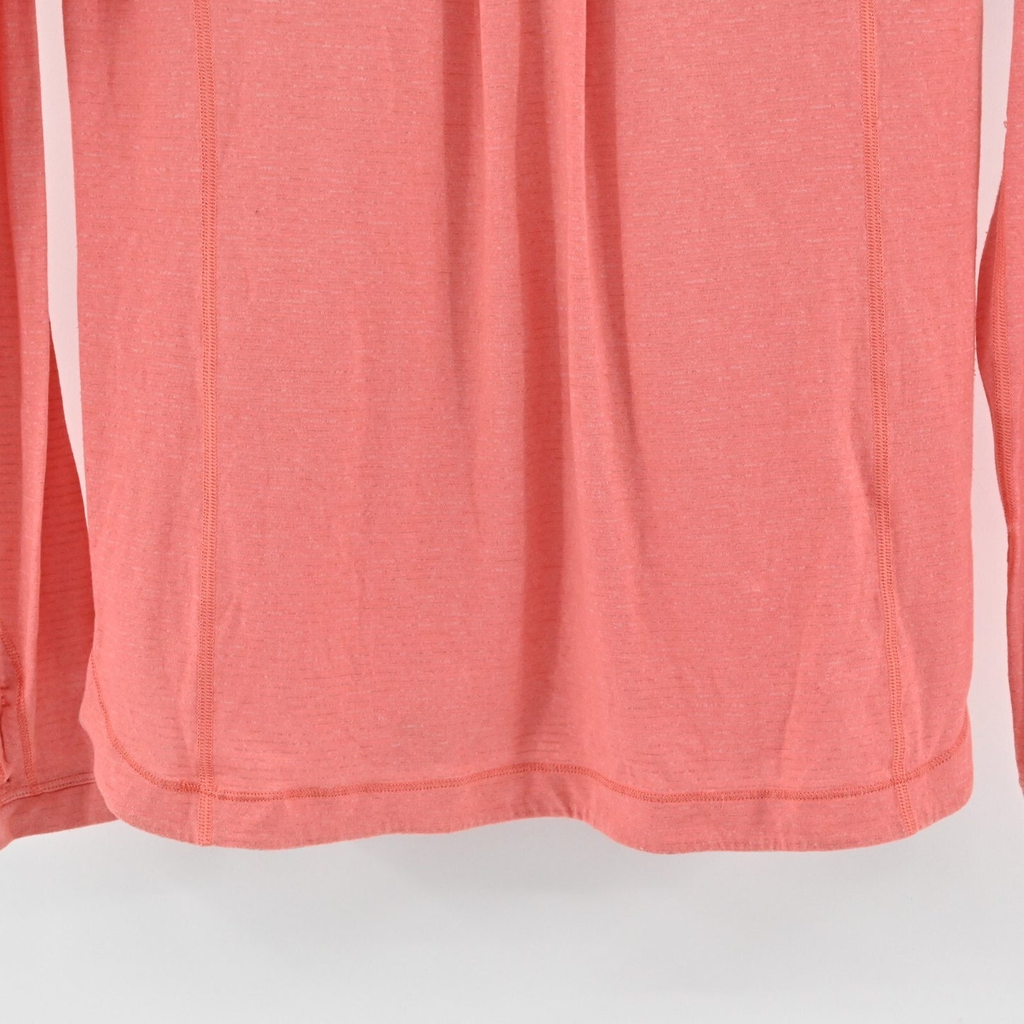 LULULEMON Top Womens Size L Turn It Up Coral Logo Athletic Activewear Running