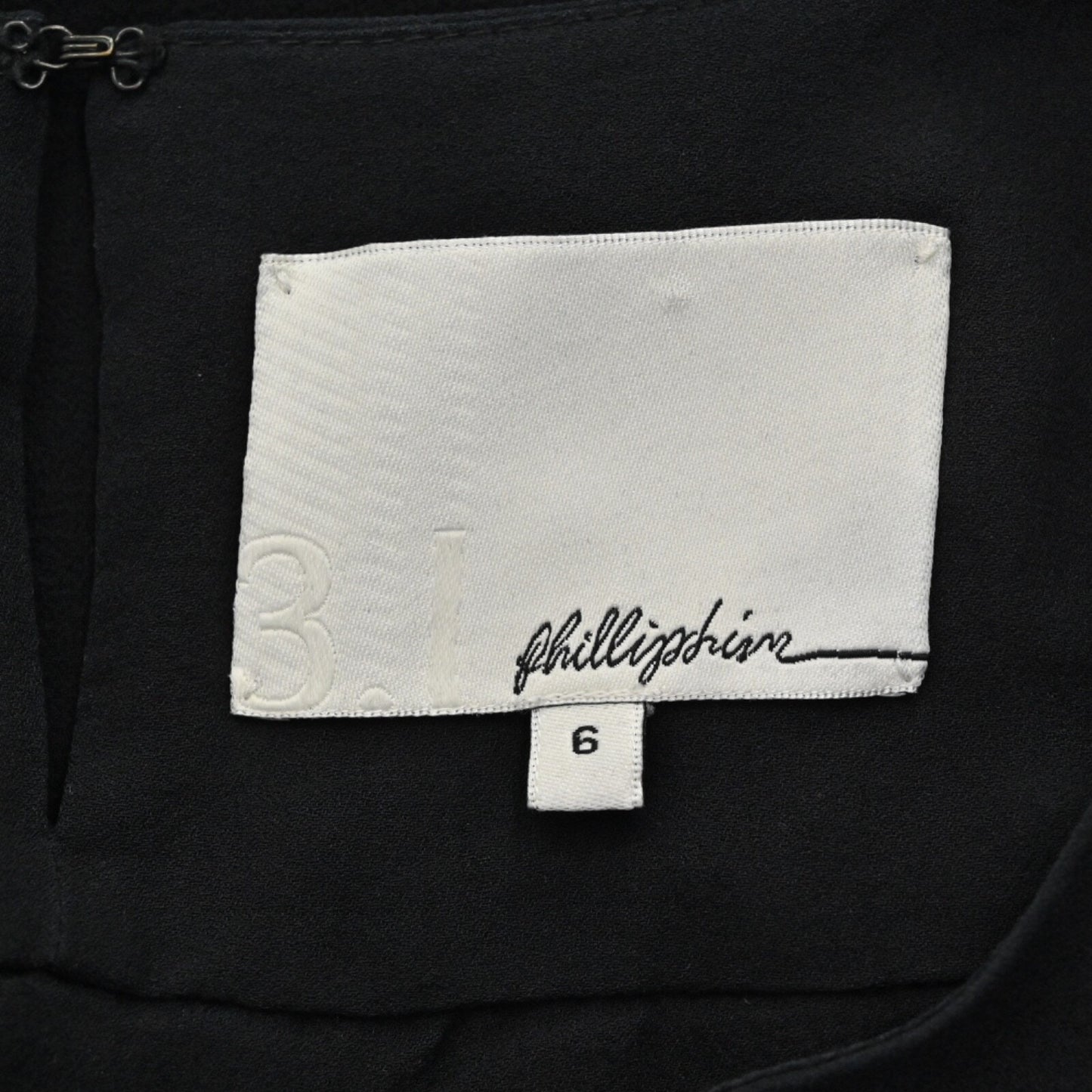 PHILLIP LIM Womens Silk Top Size 6 Black Rhinestone Balloon Sleeve Glam Holiday