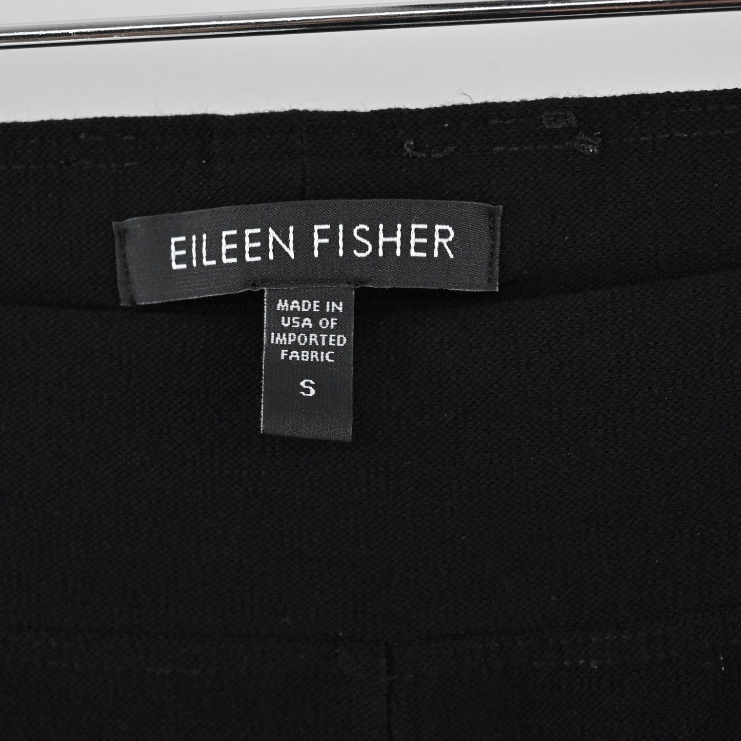 Eileen Fisher Womens System Washable Crepe Stretch Pants Size S Black Slim Fit