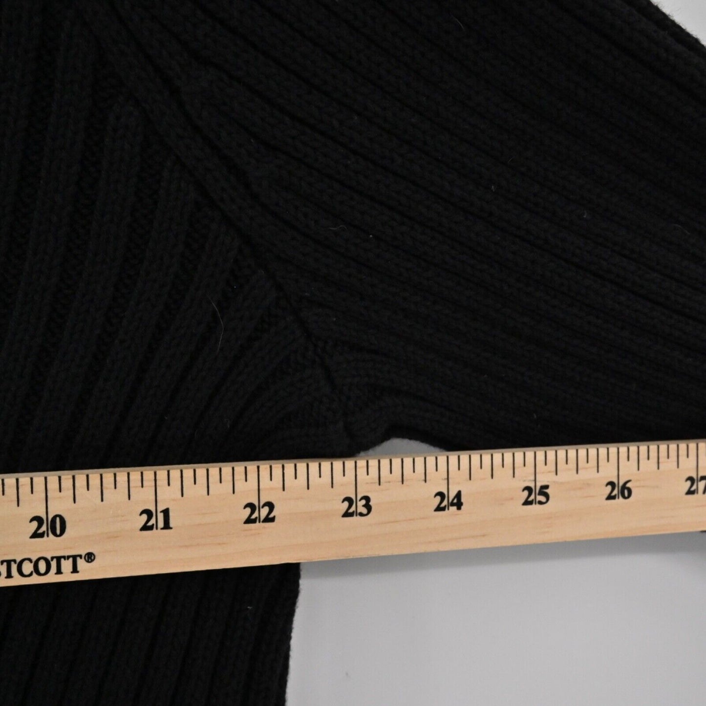 525 AMERICA Sweater Womens Sz XL Black Cotton Chunky Knit Cold Shoulder Braided