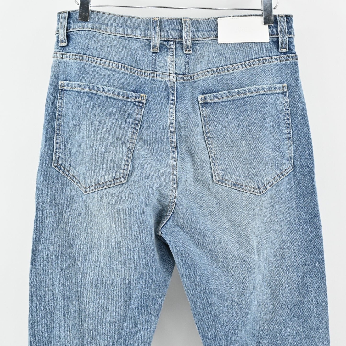 7 FOR ALL MANKIND Jeans Womens Size 31 High Rise Straight Classic Blue Denim