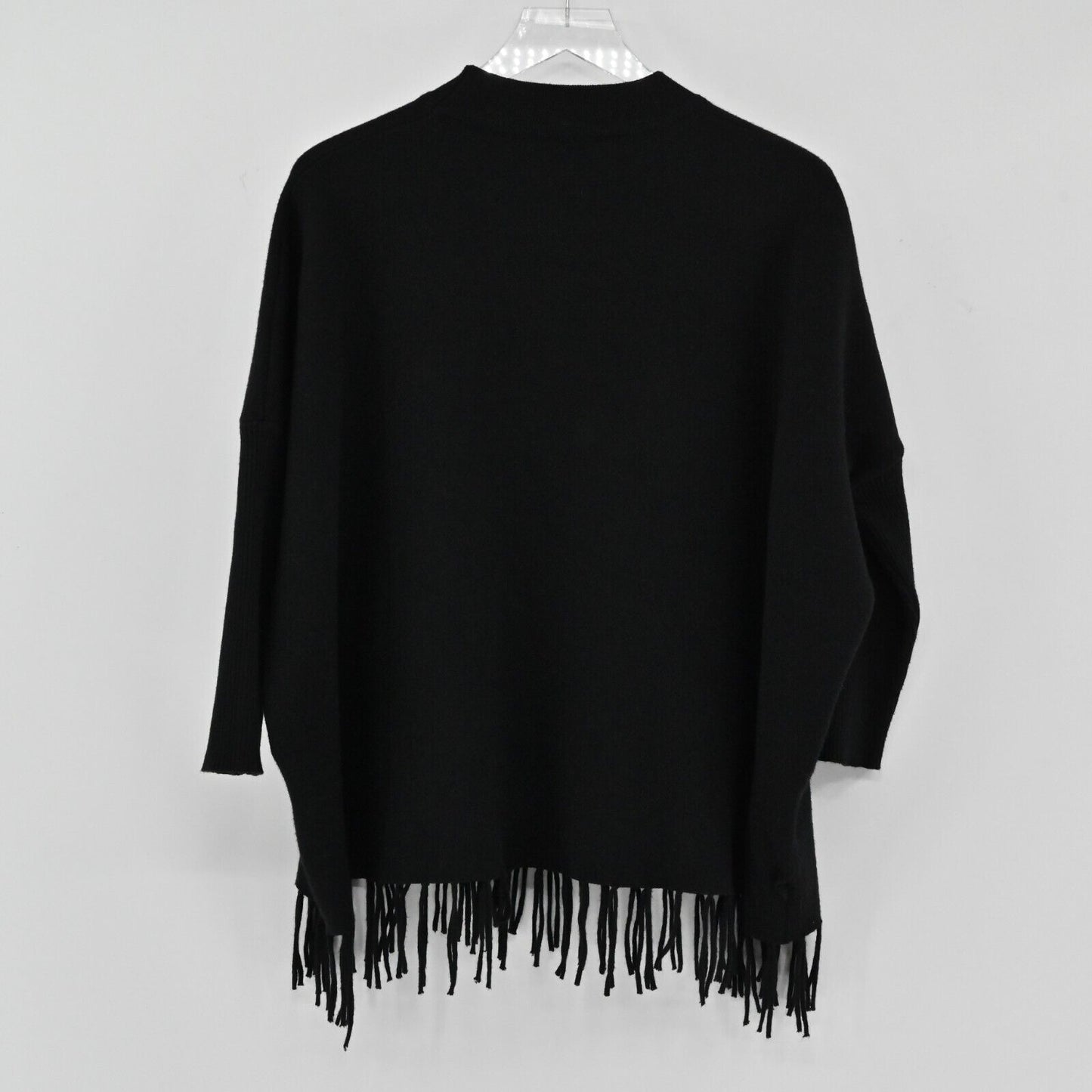 KEYINGYI Sweater Womens One Size Bird Motif Embroidered Cashmere Fringe Turkey