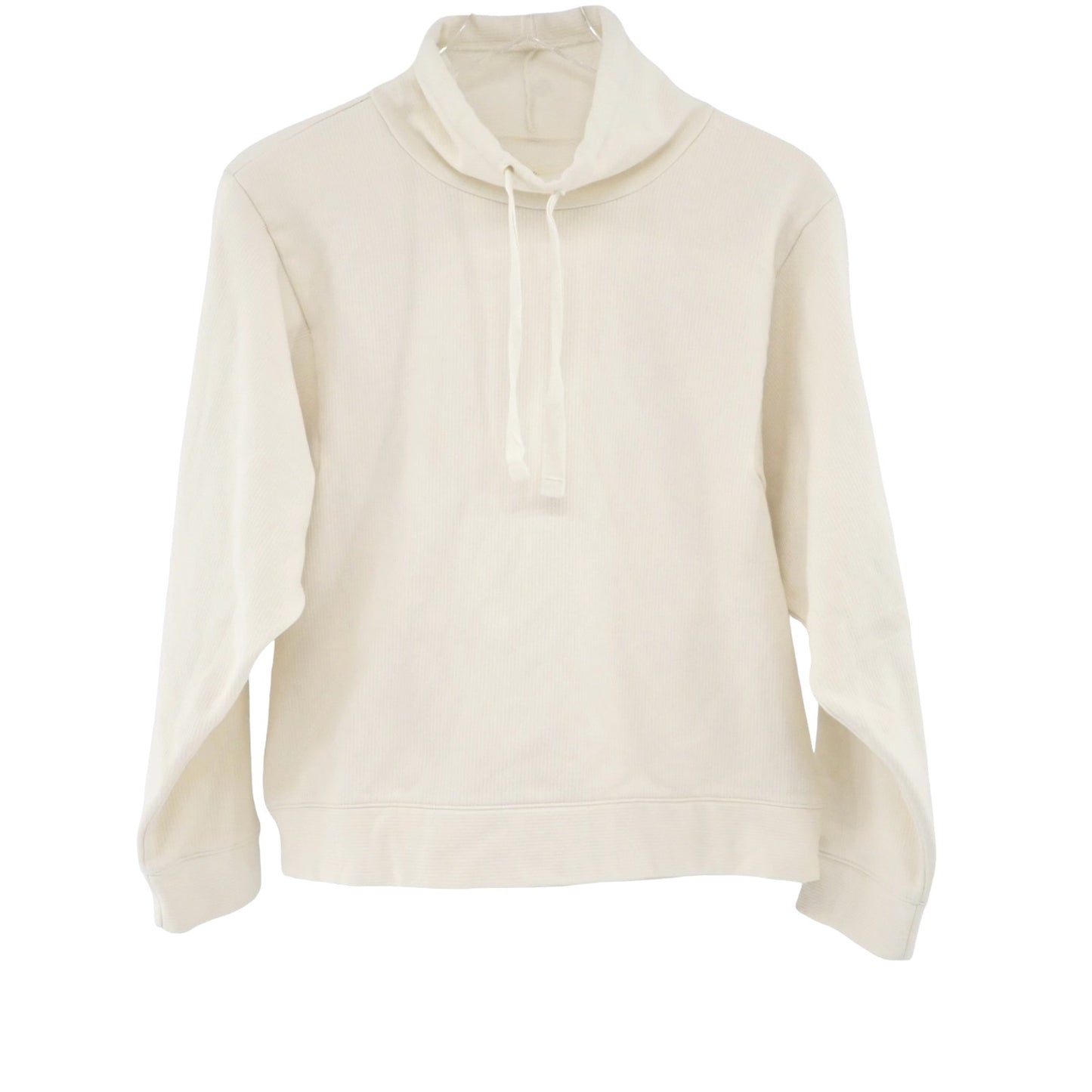 MADEWELL Sweatshirt Womens Size Medium Mock Neck Long Sleeve Ivory Cozy Casual