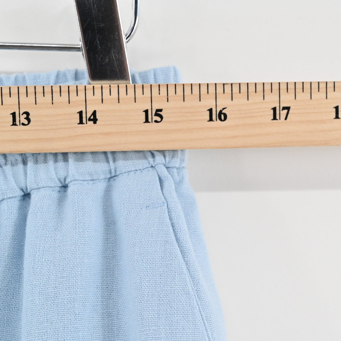 Zara Womens Blue Wide Leg Pants Size L Drawstring Waist High Rise Linen Blend