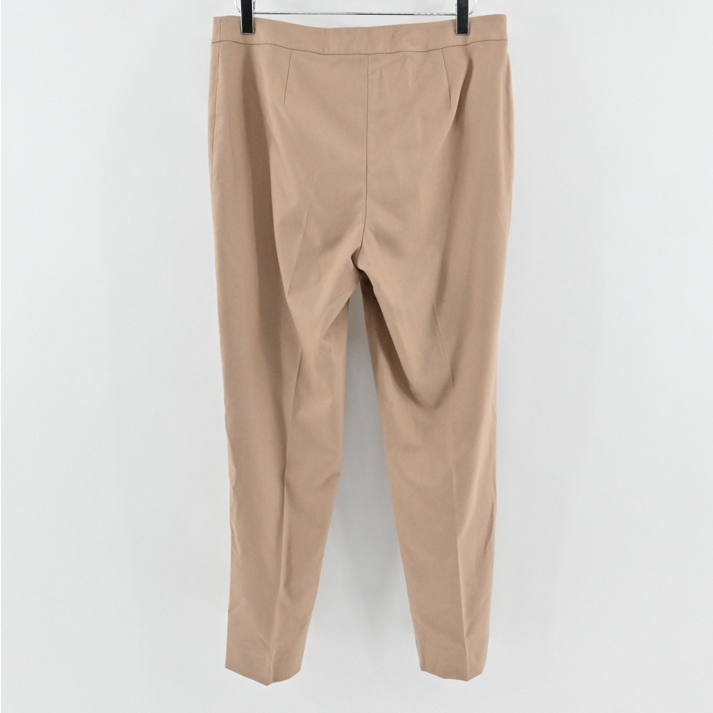 Lafayette 148 Barrow Wool Cashmere Pants Size 12 Tan Trousers Corpcore Luxury