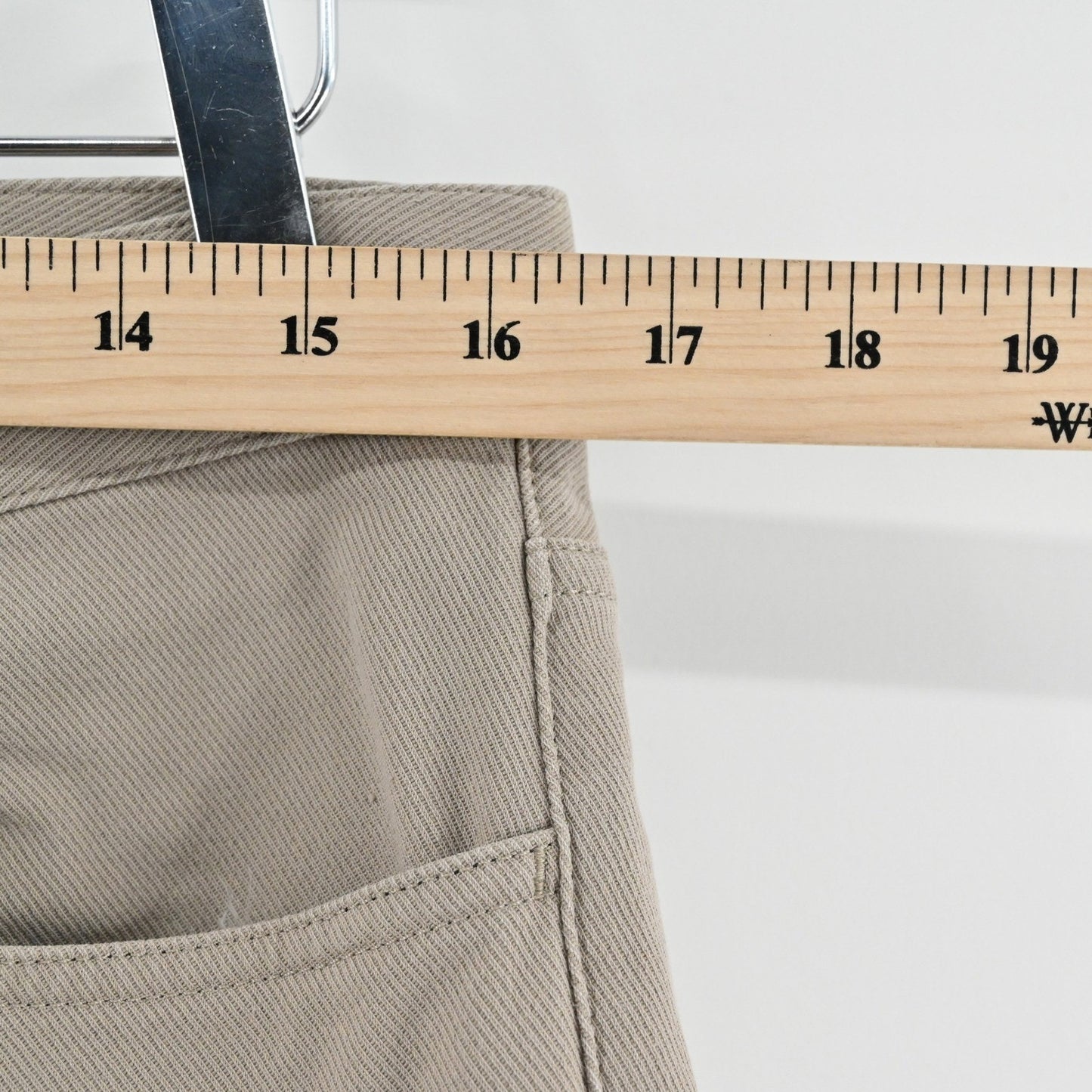 Theory Mens Raffi Neoteric Twill Pants Size 31 Beige Cotton Blend Stretch