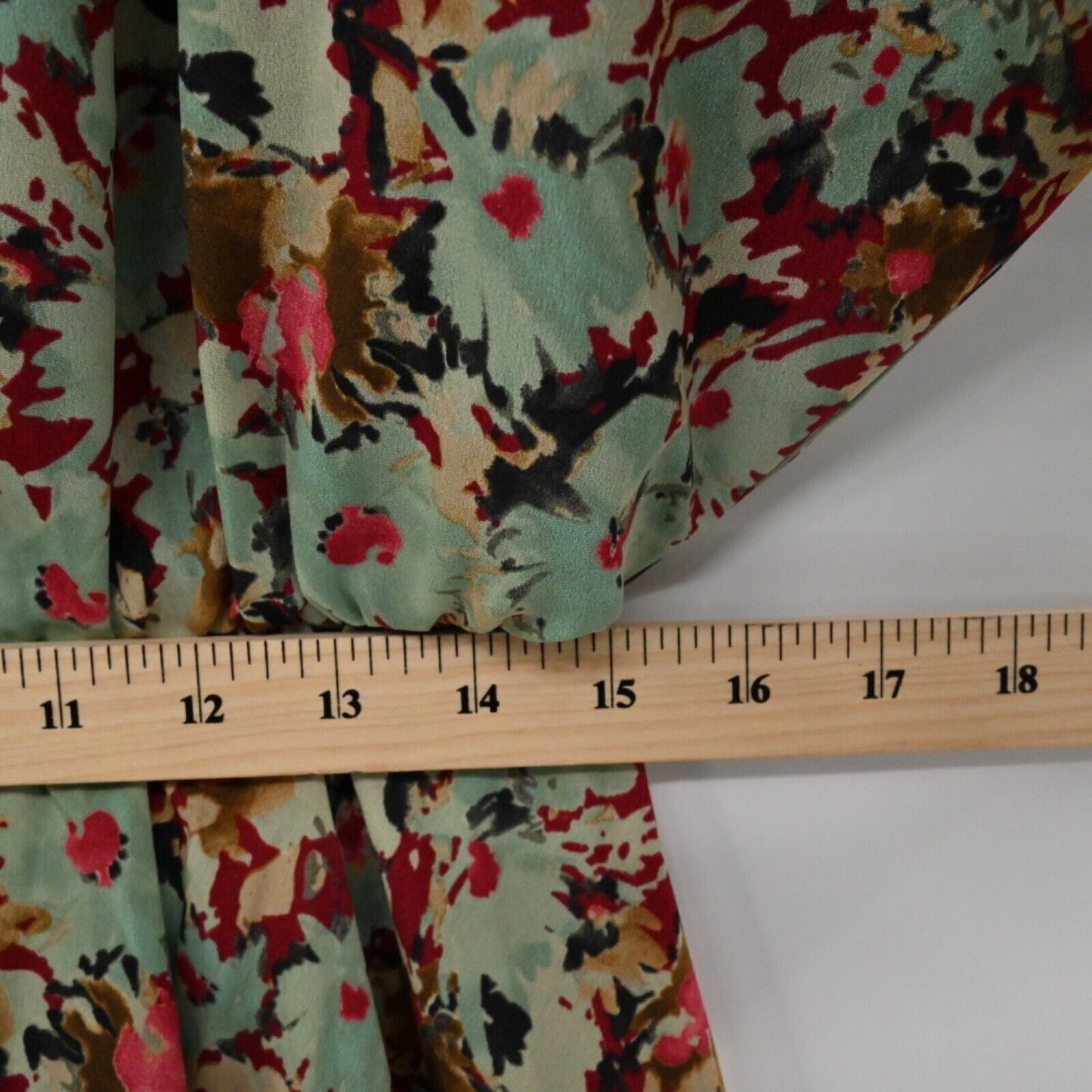 ZARA Dress Womens Size XS Floral 3/4 Sleeve Structured Blouson Mini Retro Twee