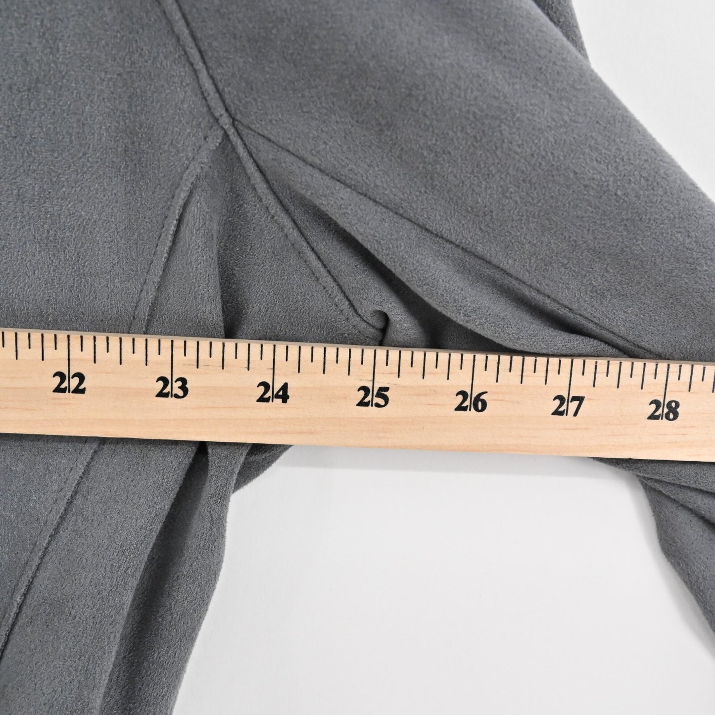 BLANKNYC Jacket Womens Size XXL Faux Suede Silver Screen Gray Moto Full Zip