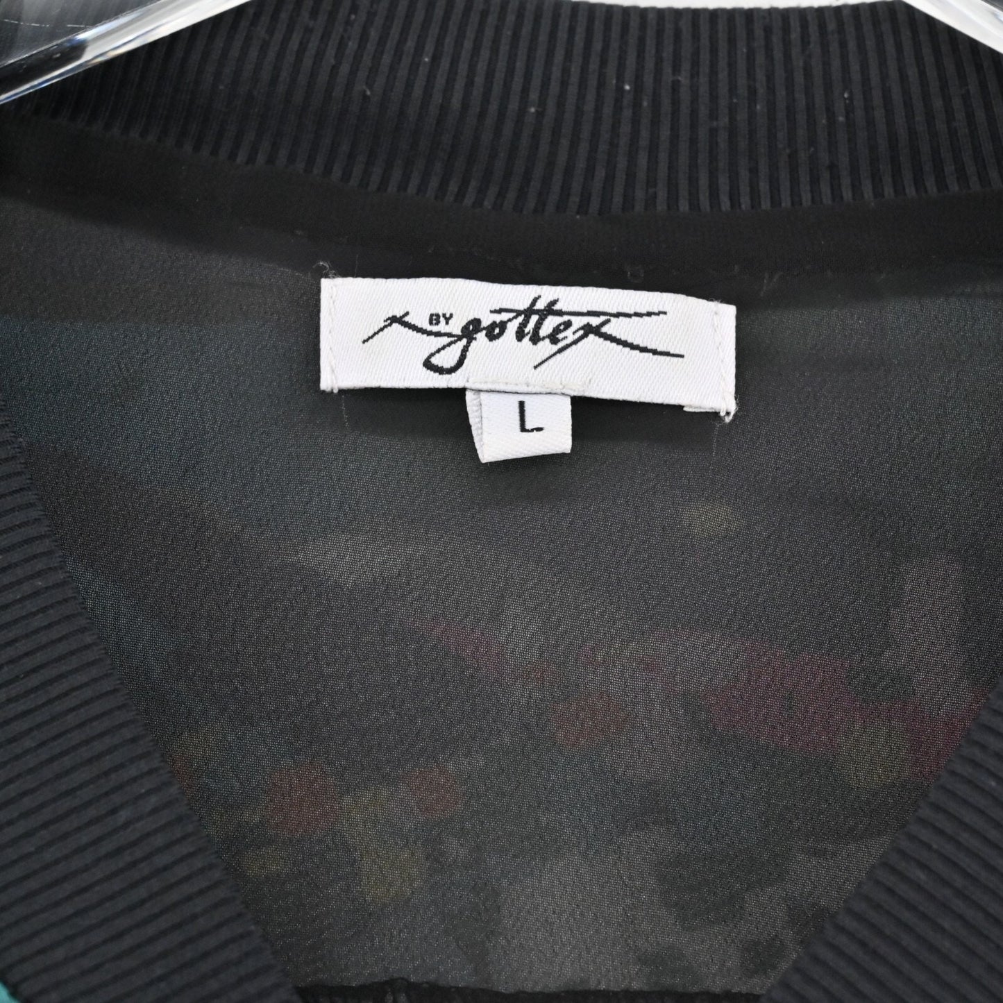 X by GOTTEX Jacket Womens Size L Multi Tropical Punch Print Bomber Activewear