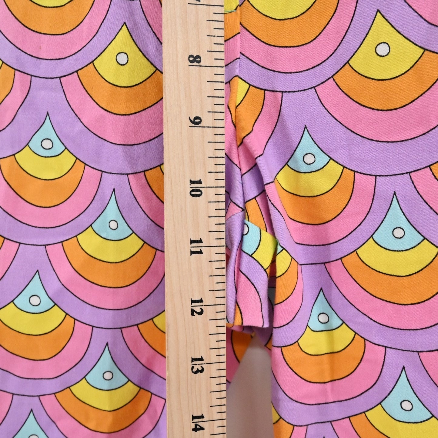 TRINA TURK Colorful Pants Womens Size 6 Hippie Retro Pastels Straight Leg Ankle