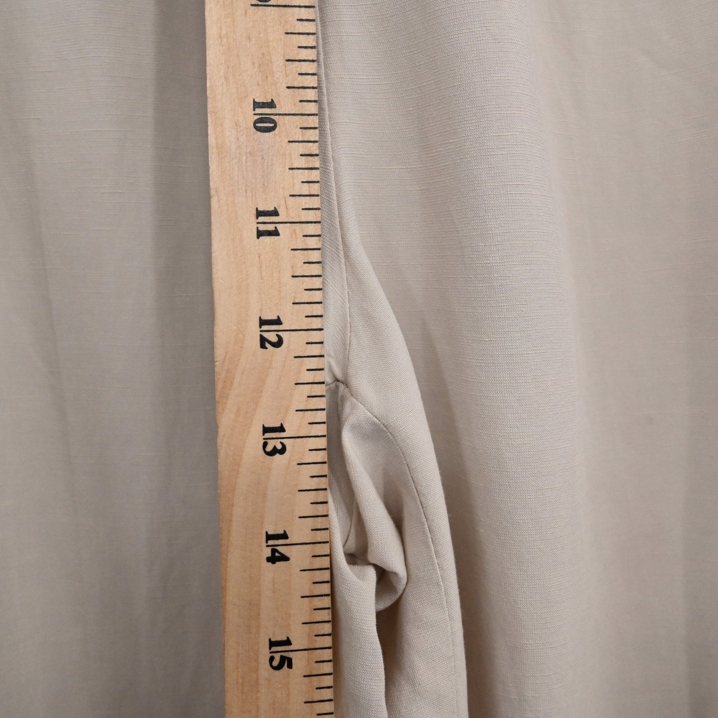 BARBARA ALVISI Womens Wide Leg Pants Size XS Linen Drawstring Minimalist Italy