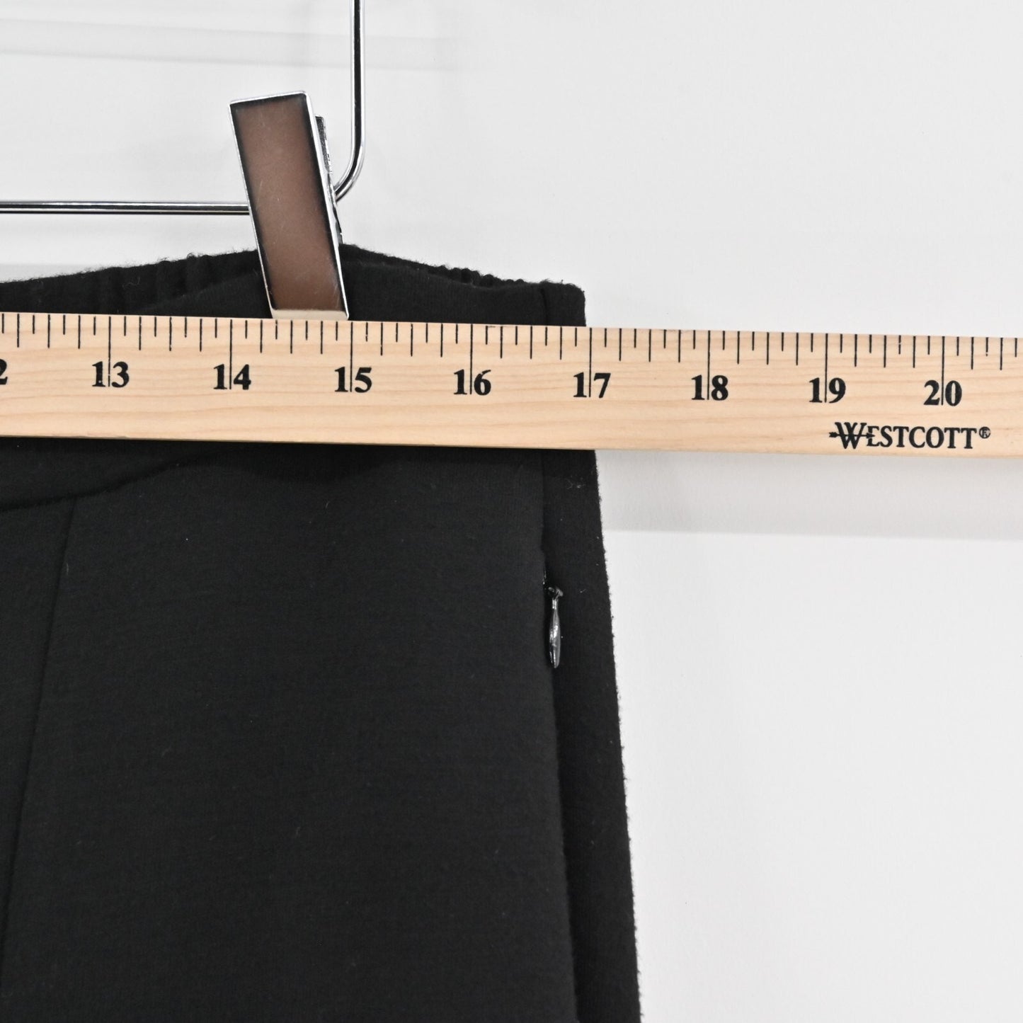 THEORY Womens Demitria Pants Size 12 Black Vent Slit Double Knit Flare High Rise