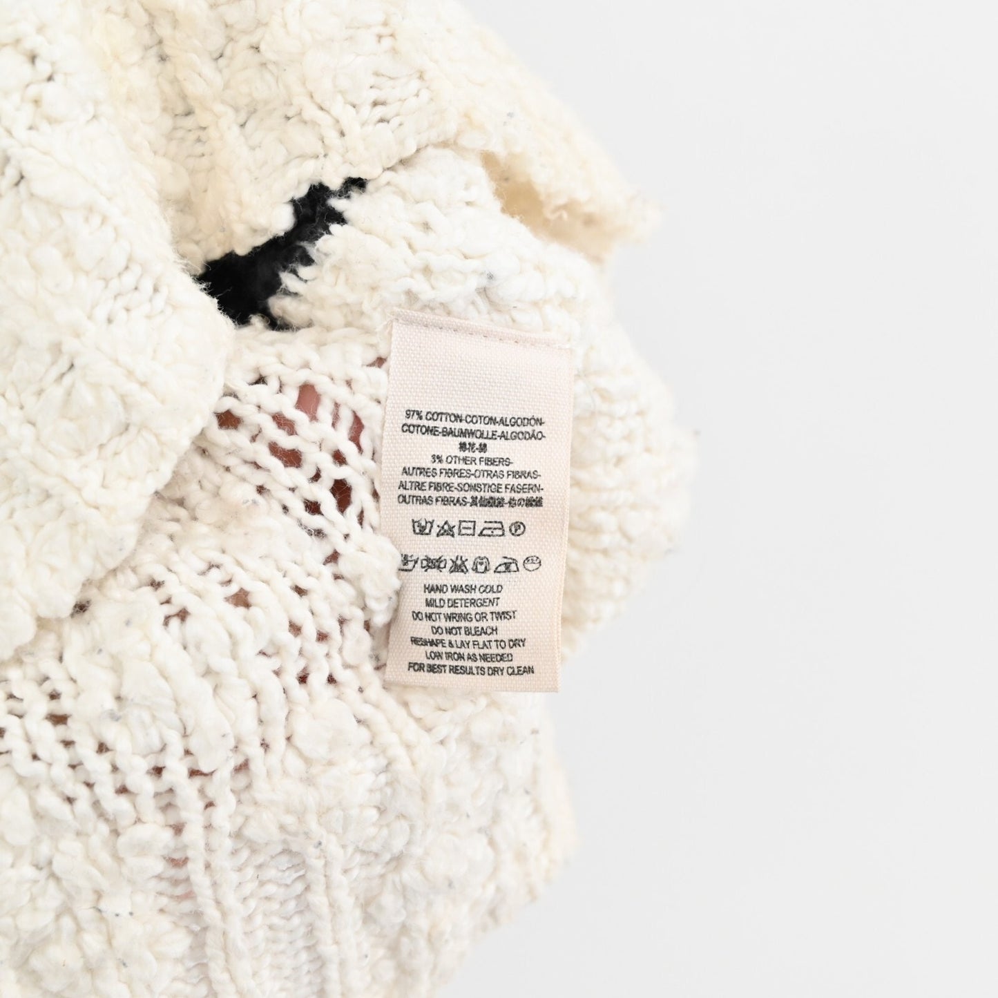 FREE PEOPLE Sweater Womens Size M Songbird Knit VNeck Rugby Stripe Oversized