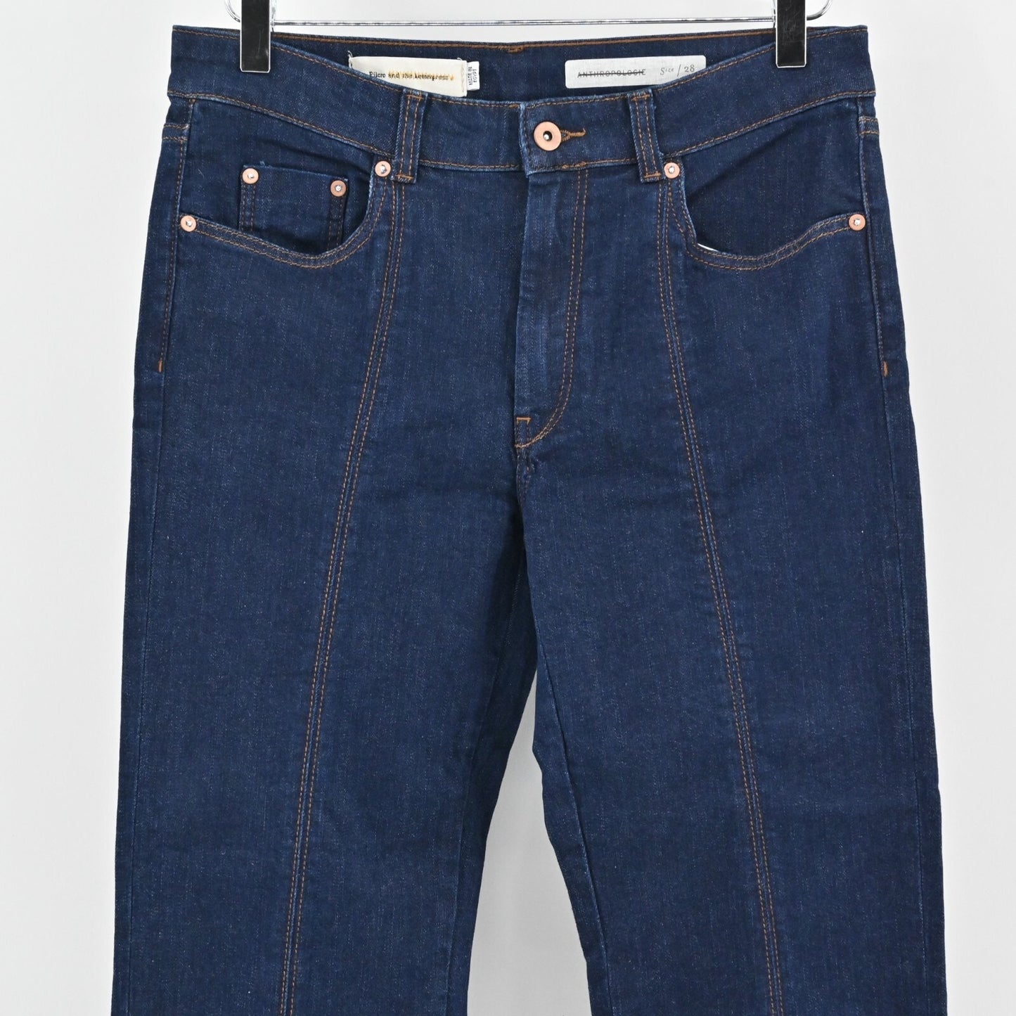 Anthropologie Jeans Womens Size 28 Pilcro Crop Denim Center Seam Boho Festival