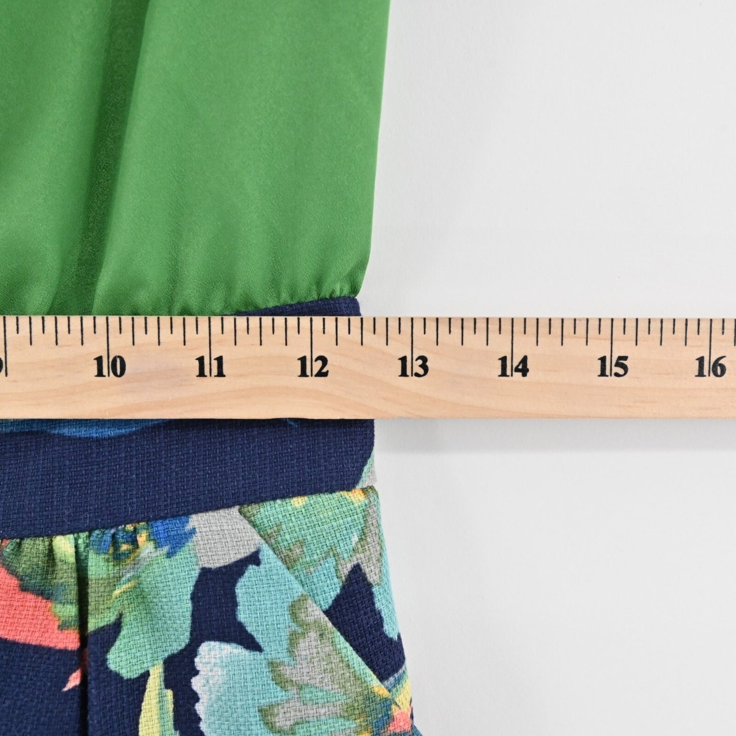 Anthropologie Womens Green Floral Dress Size 2 Elland TABITHA Blouson Tie Neck