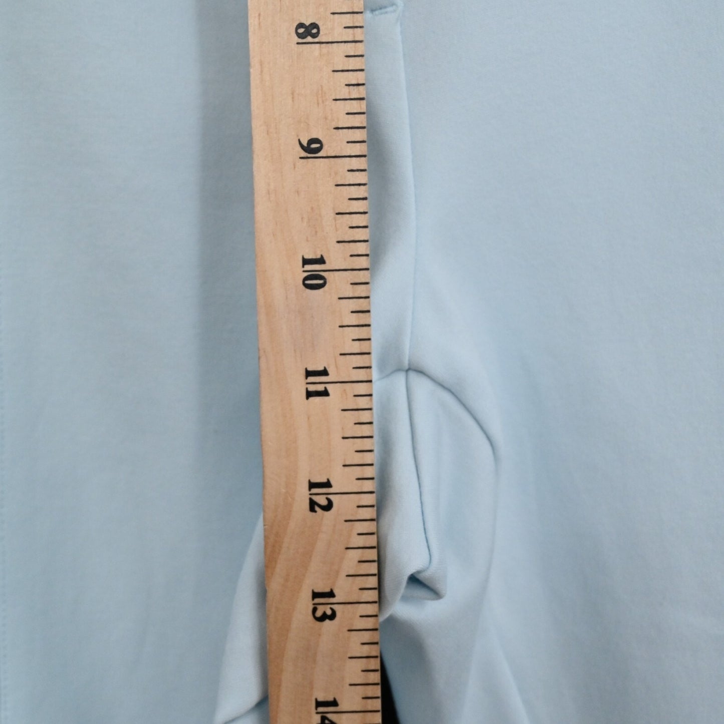 J MCLAUGHLIN Womens Pants Size 12 Light Blue Slit Hem Stretch Crop High Rise