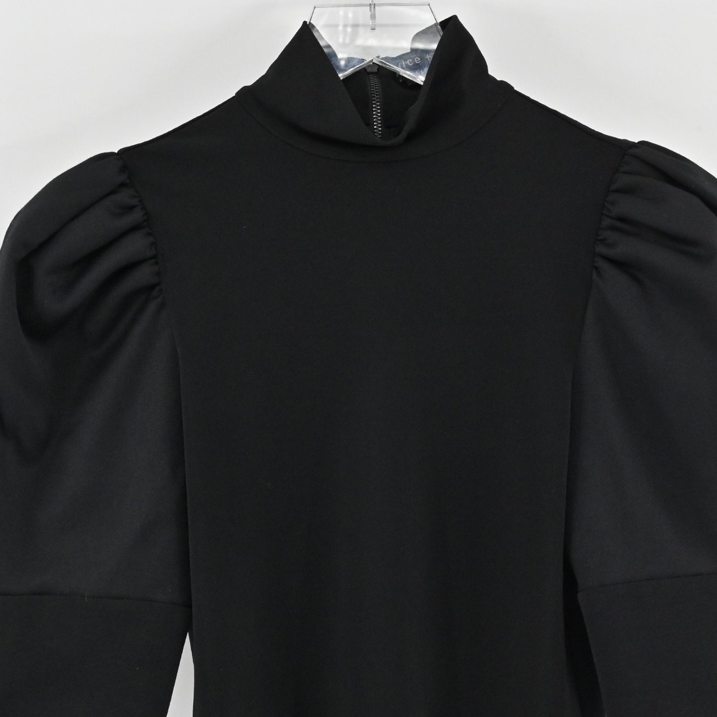 Alice Olivia Womens Mckayla Turtleneck Crop Top Size XS Black Classics Blouse