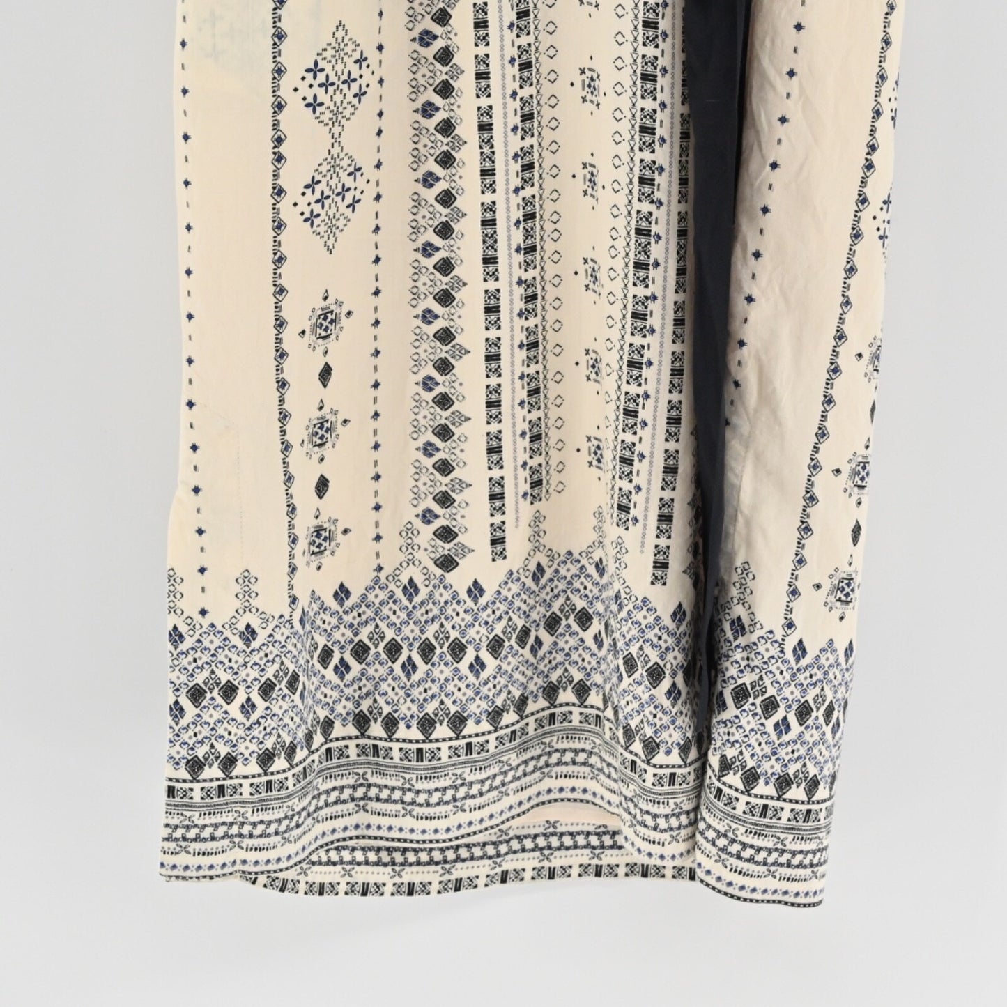 Anthropologie Womens Even Tide Shift Dress Size 4 HD IN PARIS Ivory Boho Print
