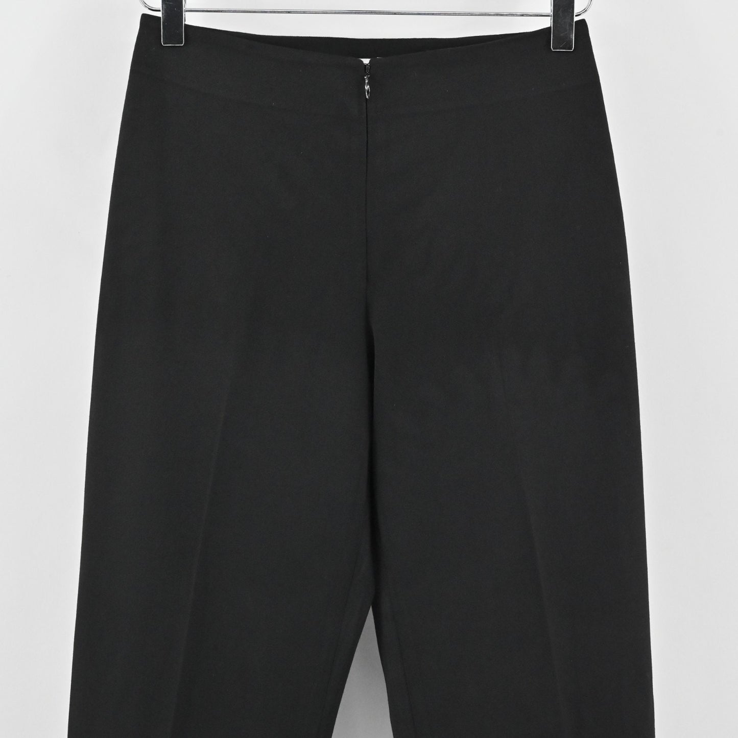 CACHE Womens Straight Leg Black Trouser Pants Size 4 Classic High Rise Stretch
