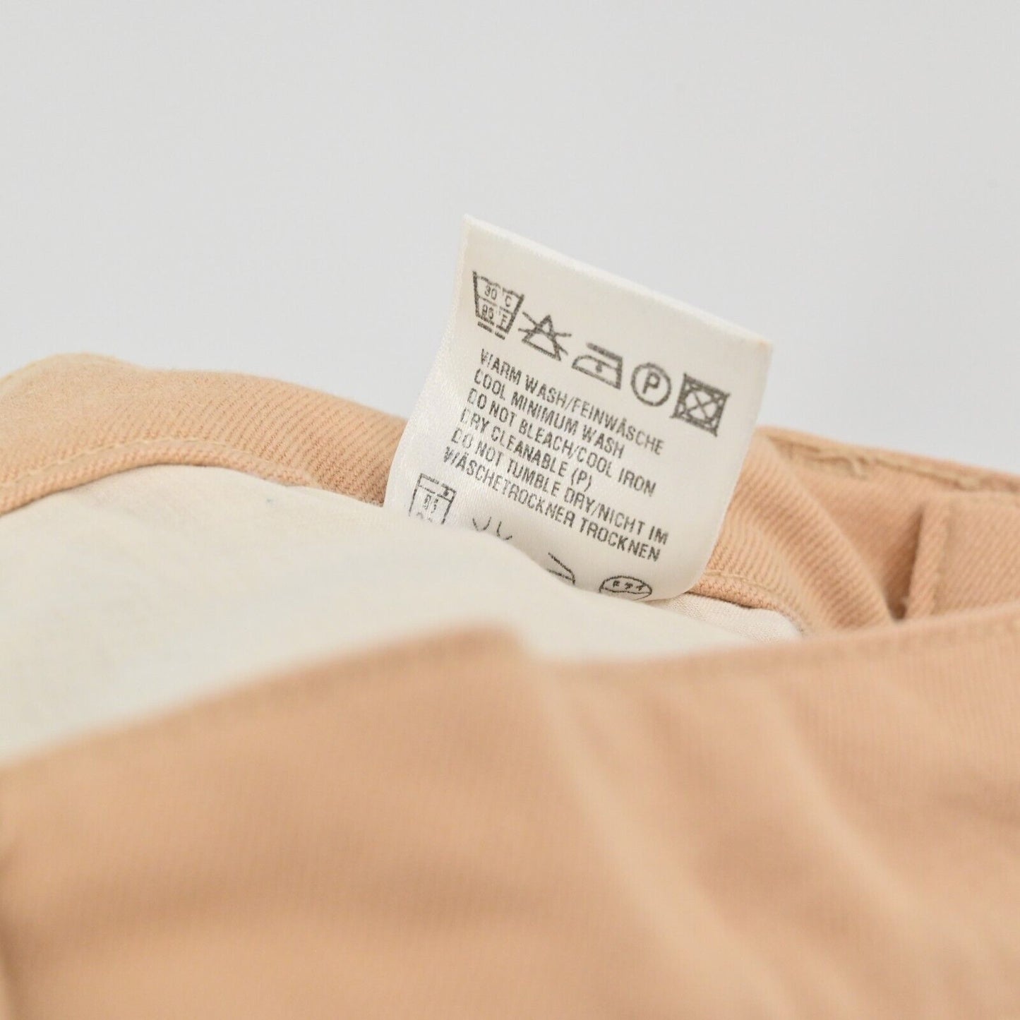 ESCADA Jeans Womens Sz 34 Sport High Waisted Skinny Stretch Jeggings Beige Denim