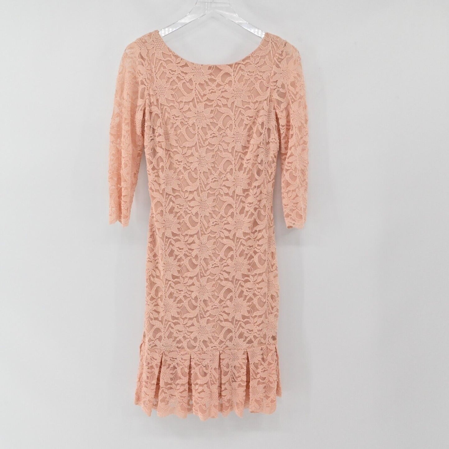 CALVIN KLEIN Dress Womens Size 8 Blush Pink Lace Sheath Special Occasion Office