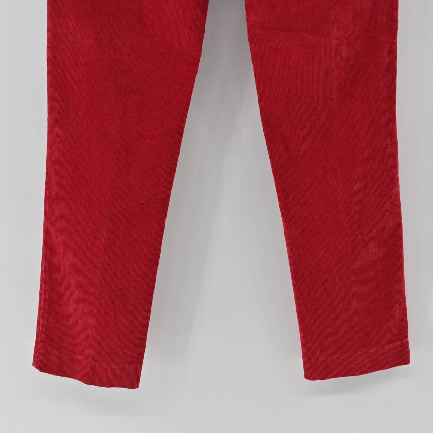 MALIPARMI Pants Womens Size 46 US L Corduroy Rose Red Trousers Retro Italy NEW