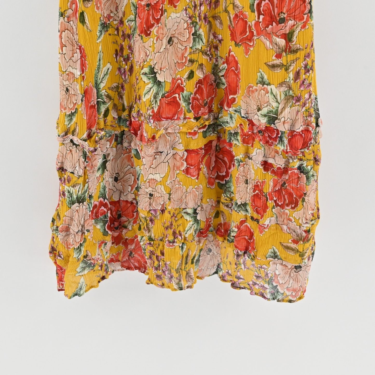 Anthropologie Dolan Ellory Dress Size XS Silk Floral Ruffle Flutter Sleeve Boho