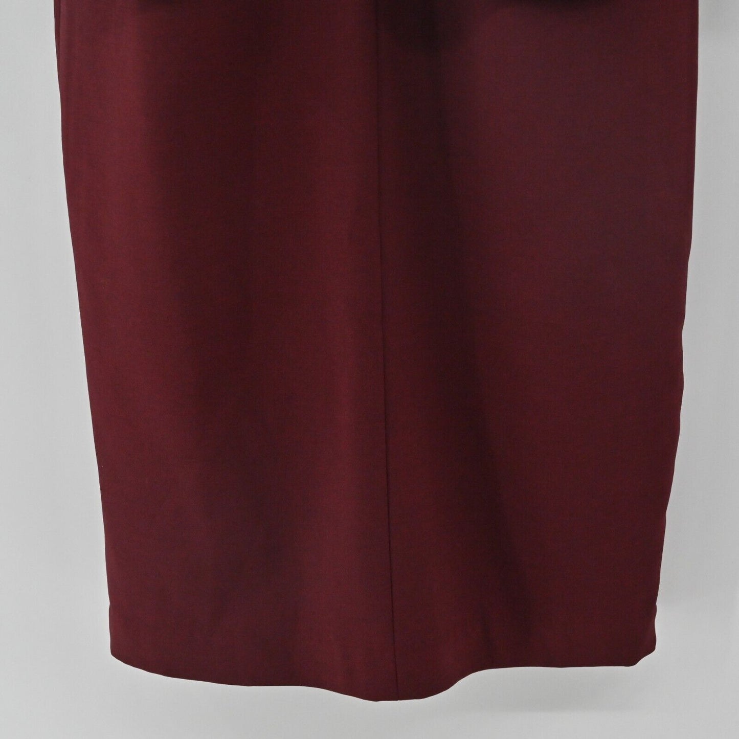 WHITE HOUSE BLACK MARKET Dress Womens Size 2 Burgundy Ruffle Sleeveless Sheath