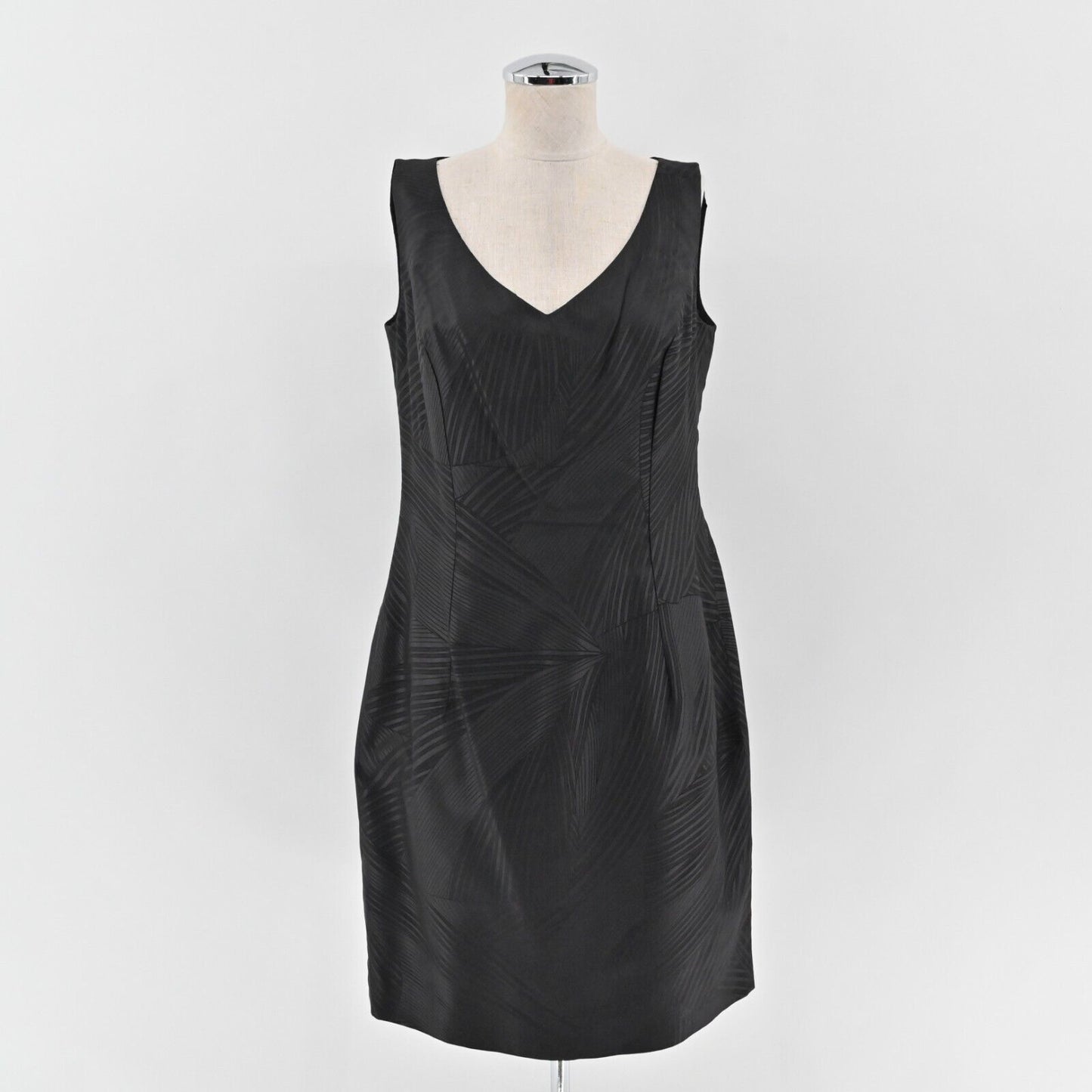 Vtg ESCADA Dress Size 42 US L Black Sheath Sleeveless 100% Quiet Luxury Capsule