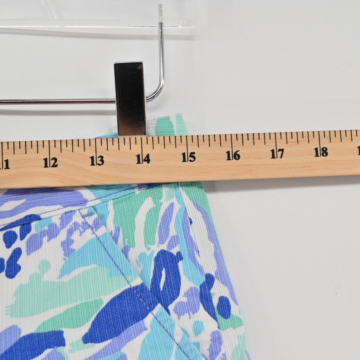 LILLY PULITZER Shorts Womens Size 0 Buttercup Scalloped 5" Lilac Nice Ink Print