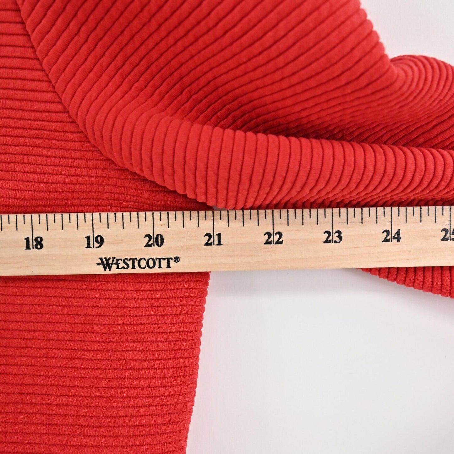 DAMEE INC Jacket Size M Red Ribbed Overcoat Black Button Front Retro Twee Mod